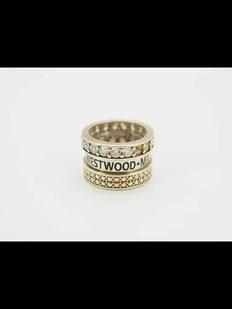 Vivienne Westwood Vivienne Westwood 925 silver zircon Kentish Ring Size ONE SIZE - 1 Thumbnail