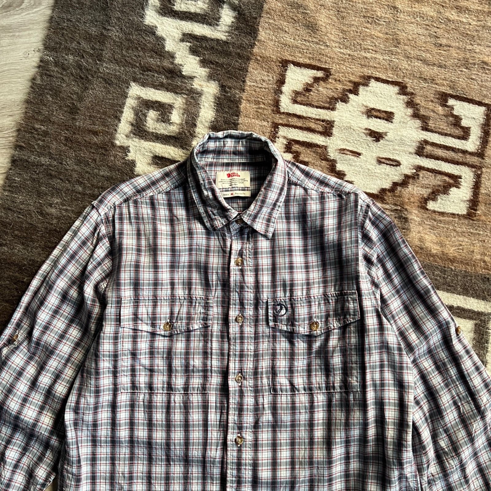 Fjallraven Fjallraven Abisko Cool LS Plaid Button Up Shirt 9710AC Size US M / EU 48-50 / 2 - 1 Thumbnail