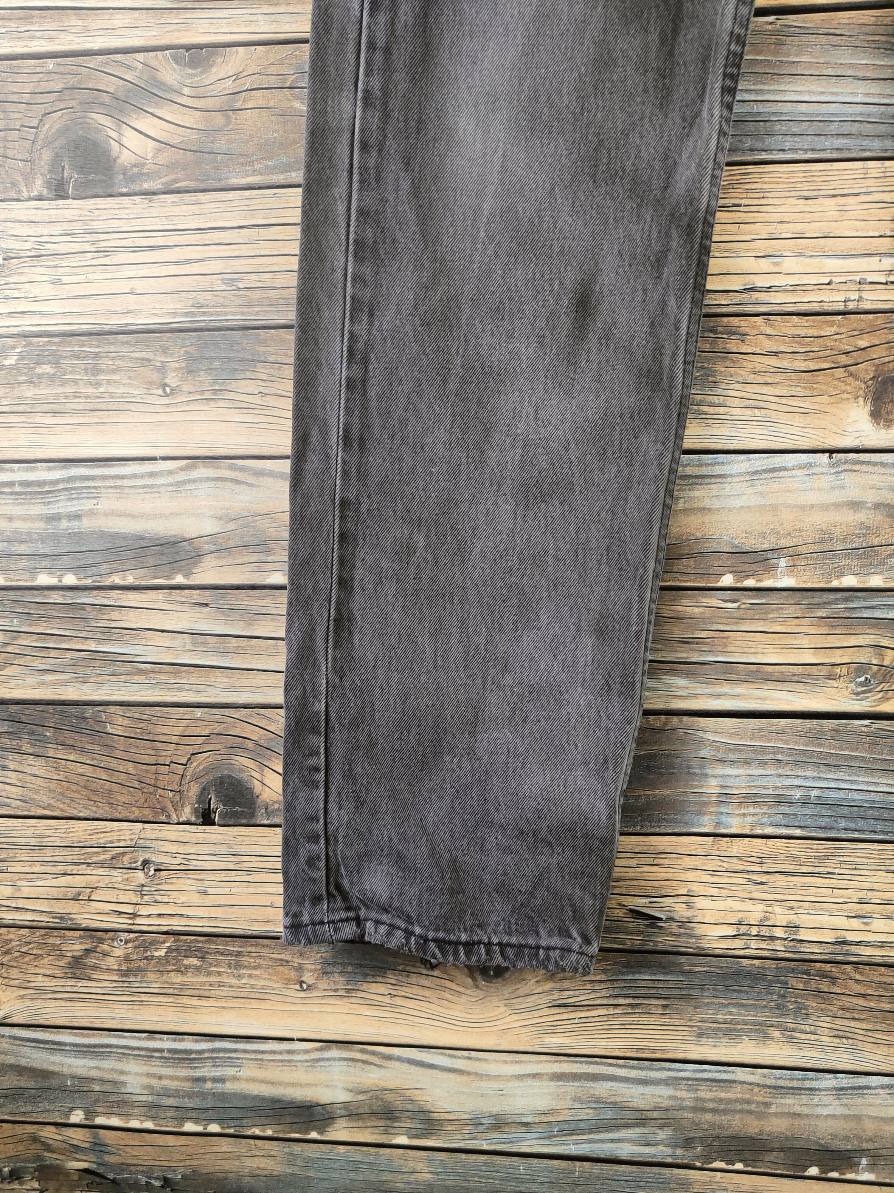 Levi's 501 Levi's Black Distressed Ripped Jeans #S2820 Size US 33 - 4 Thumbnail