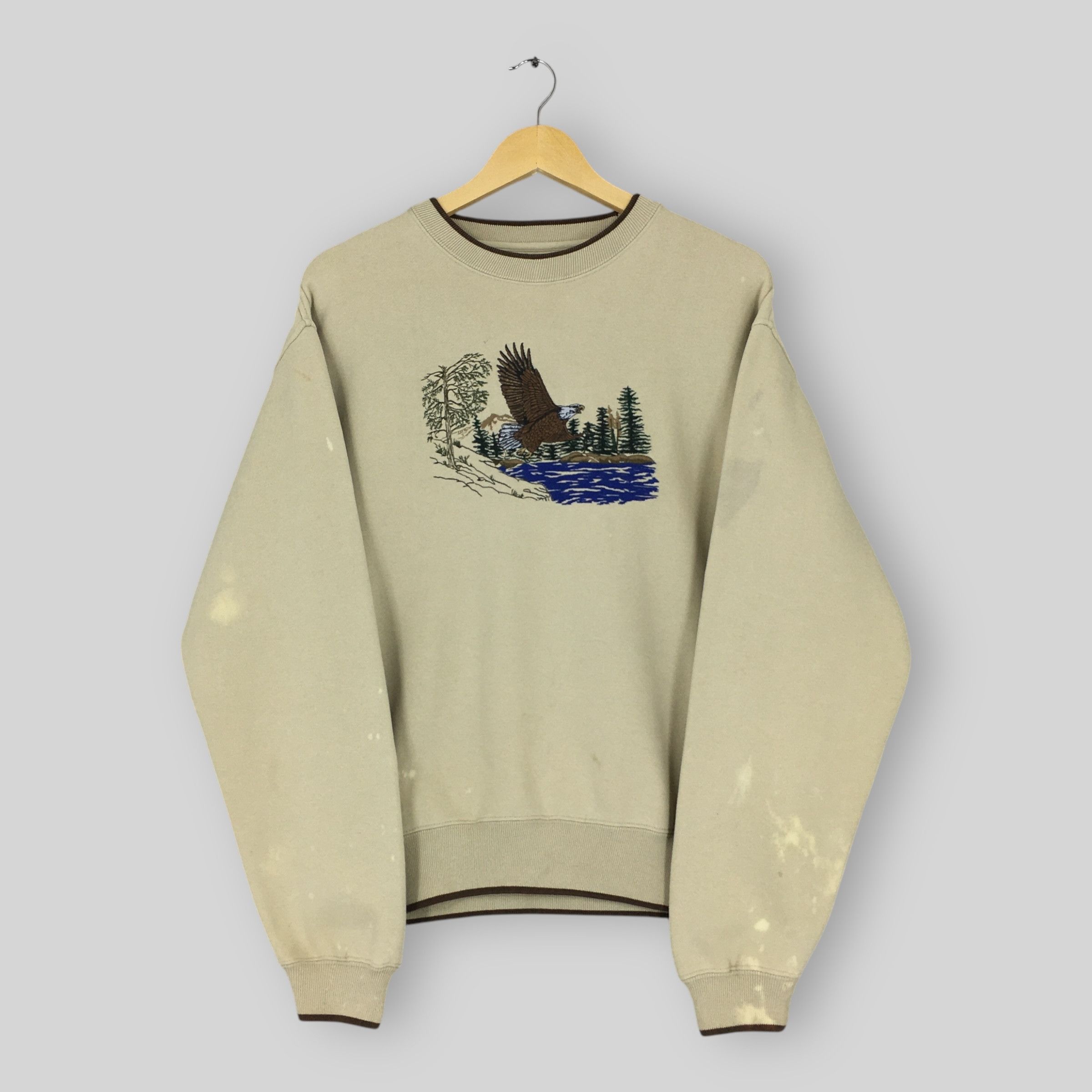 Croft & Barrow Vintage Bald Eagles Hawk Animal Sweatshirt Small Size US S / EU 44-46 / 1 - 1 Thumbnail
