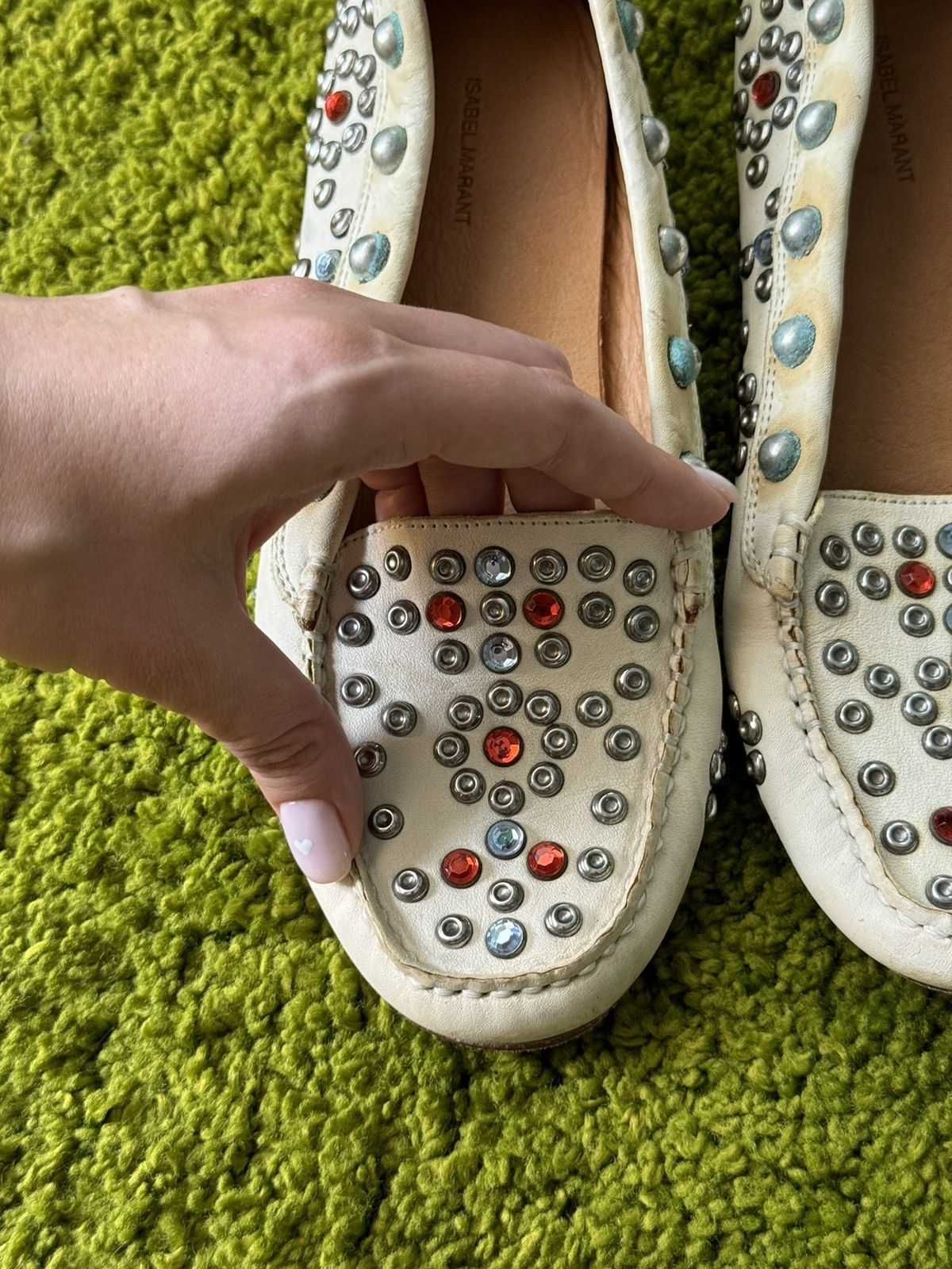 Designer × Isabel Marant × Isabel Marant Etoile Isabel Marant S/S 2013 rhinestones all around loafers shoes Size US 8 / IT 38 - 5 Thumbnail