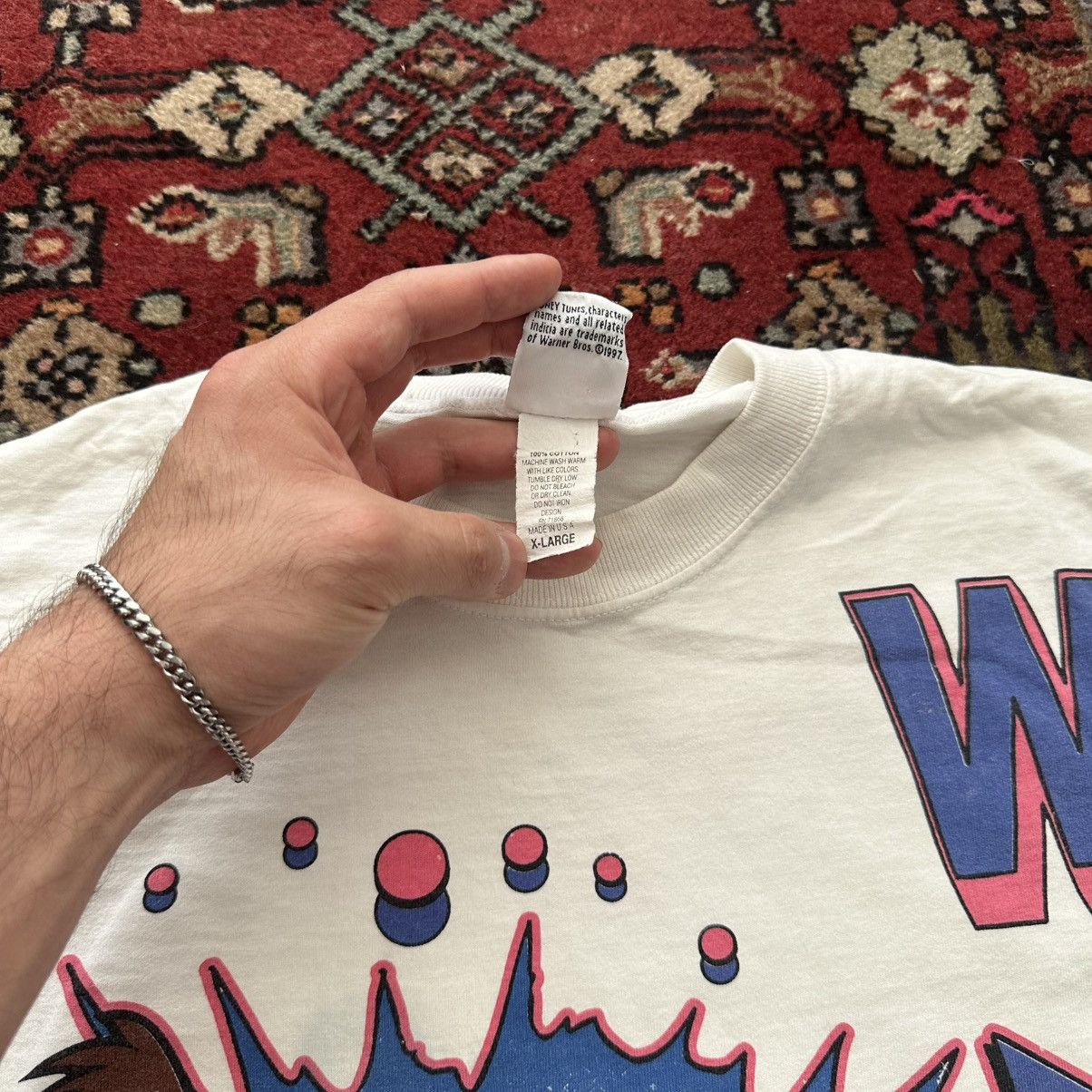 Vintage 1997 Taz “Says Who?” All Over Print Tee Vintage Looney Tunes Size US XL / EU 56 / 4 - 9 Thumbnail