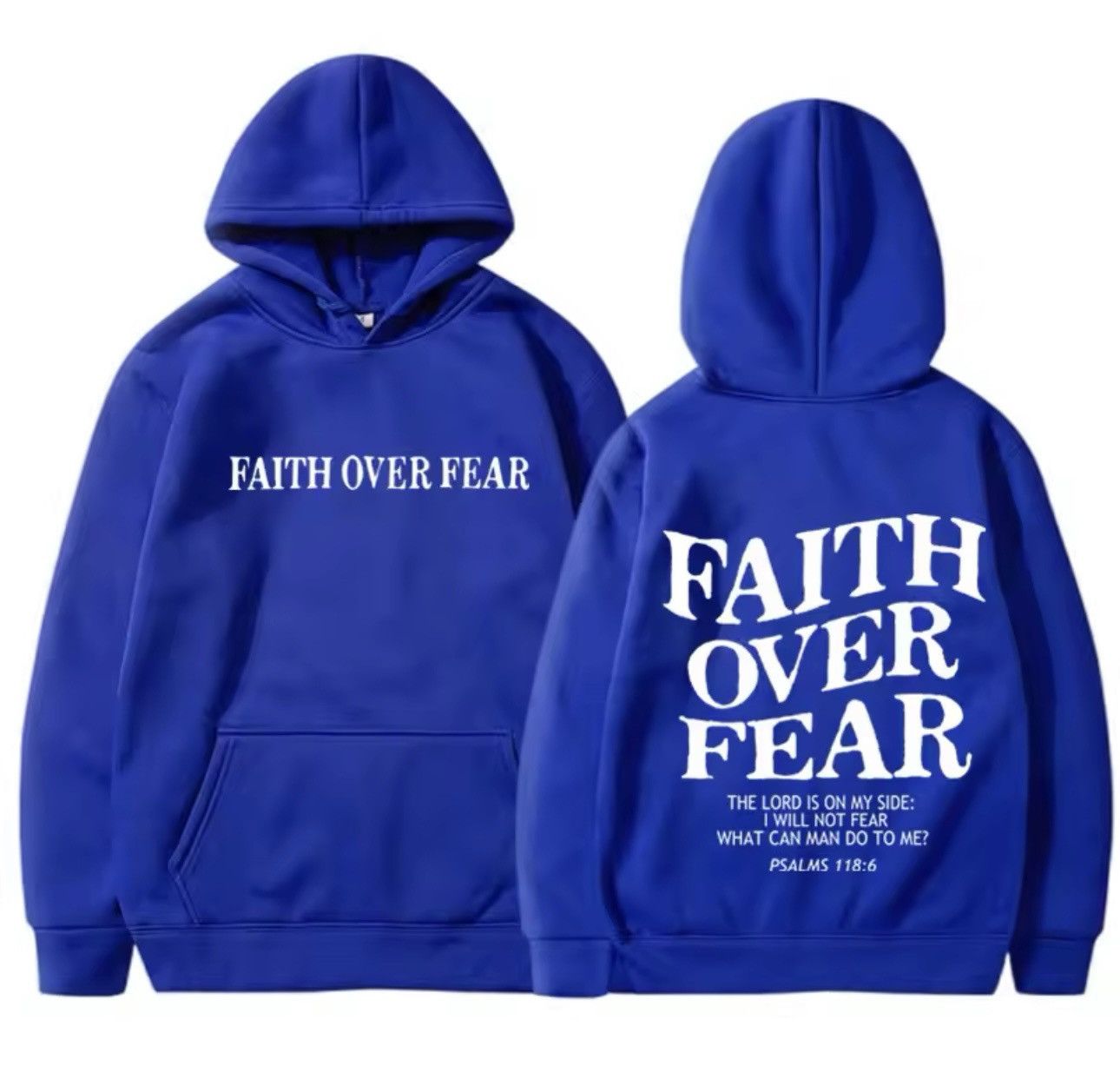 Japanese Brand Hoodie “Faith Over Fear” Size US M / EU 48-50 / 2 - 1 Thumbnail