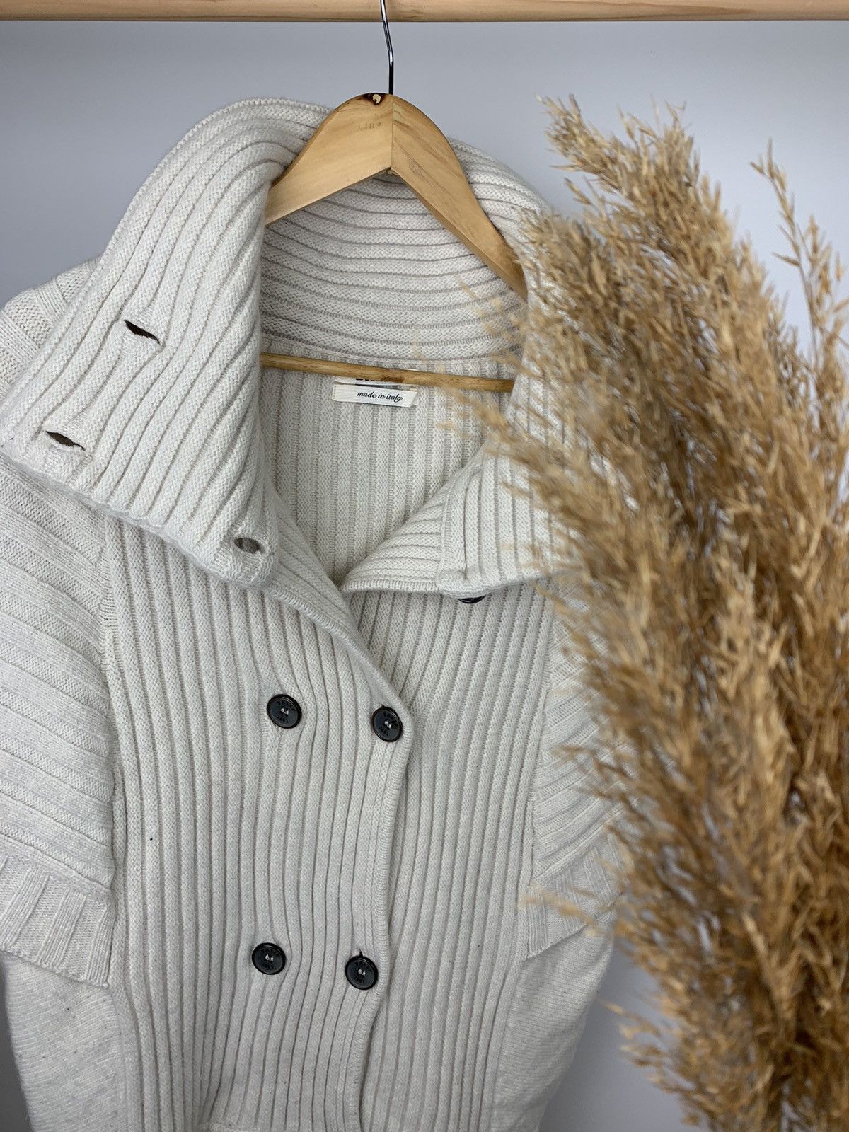 Bally × Designer Bally Heavy Knit Wool Pocket Oversize Poncho Size S / US 4 / IT 40 - 3 Thumbnail