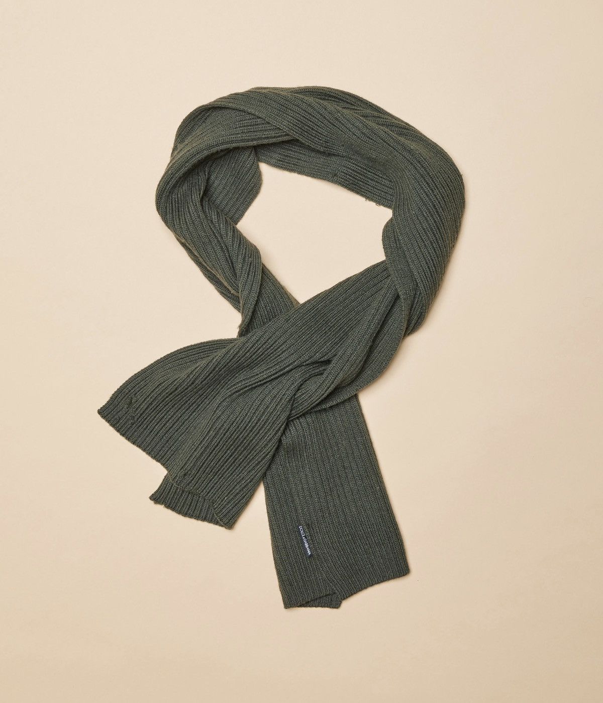 Dolce & Gabbana Dolce and Gabbana Distressed Wool Scarf Size ONE SIZE - 1 Thumbnail
