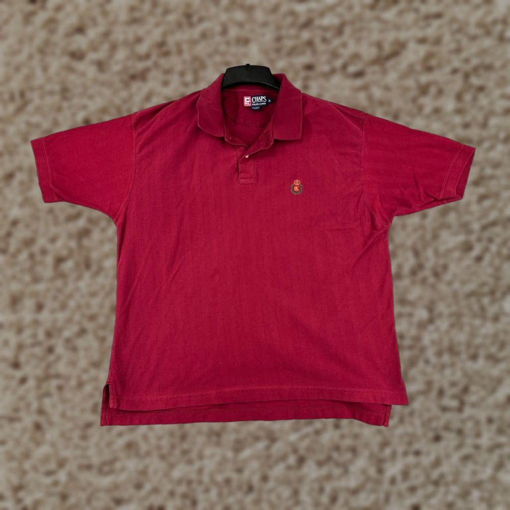 Chaps VINTAGE Chaps Ralph Lauren Polo Shirt Mens XL Red Golf Slim Fit Cotton Size US XL / EU 56 / 4 - 1 Thumbnail