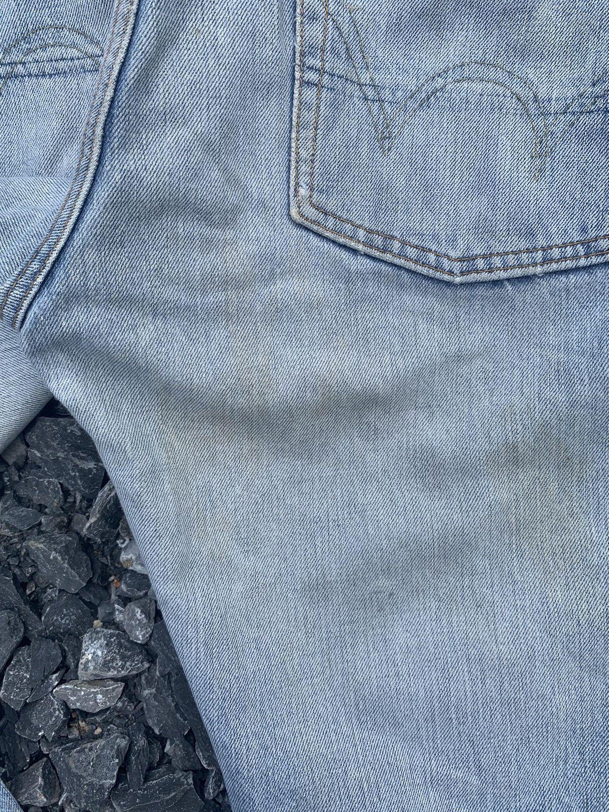 Edwin × Kapital × Vintage VINTAGE EDWIN 505X SELVEDGE BAGGY FADED DISTRESSED DENIM Size US 31 - 23 Thumbnail