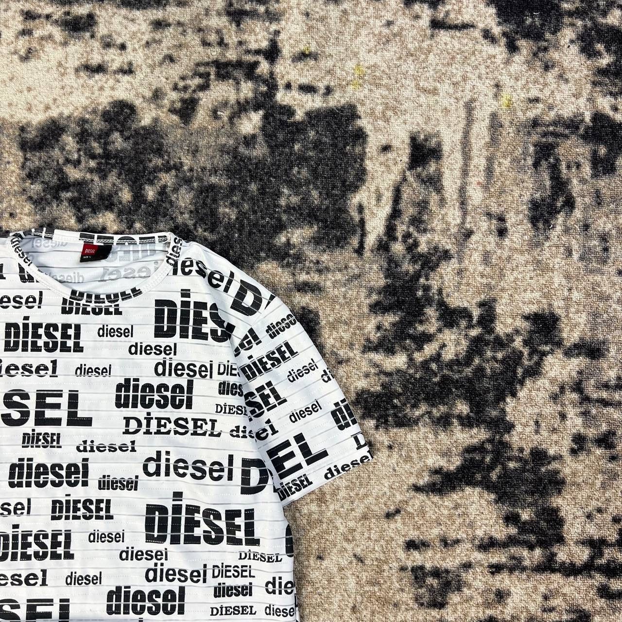 Diesel Diesel Vintage Y2K Allover Print Multilogo T-Shirt 1TS52 Size US L / EU 52-54 / 3 - 2 Thumbnail