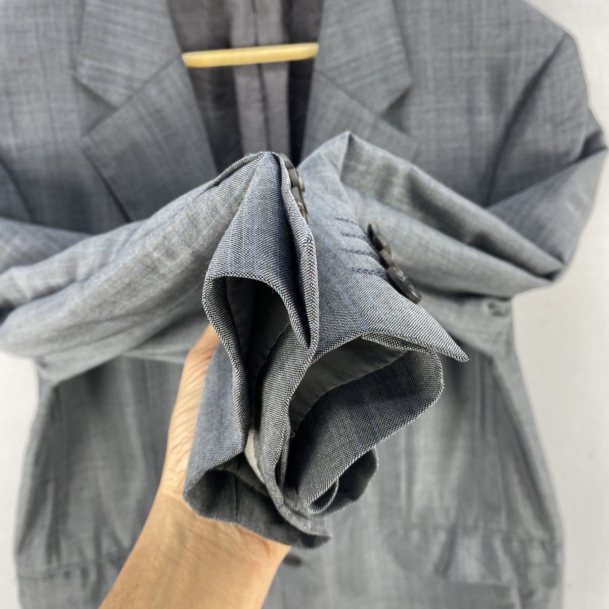 Burberry Burberry London Classic Grey Wool Blazer Jacket Size US L / EU 52-54 / 3 - 9 Thumbnail