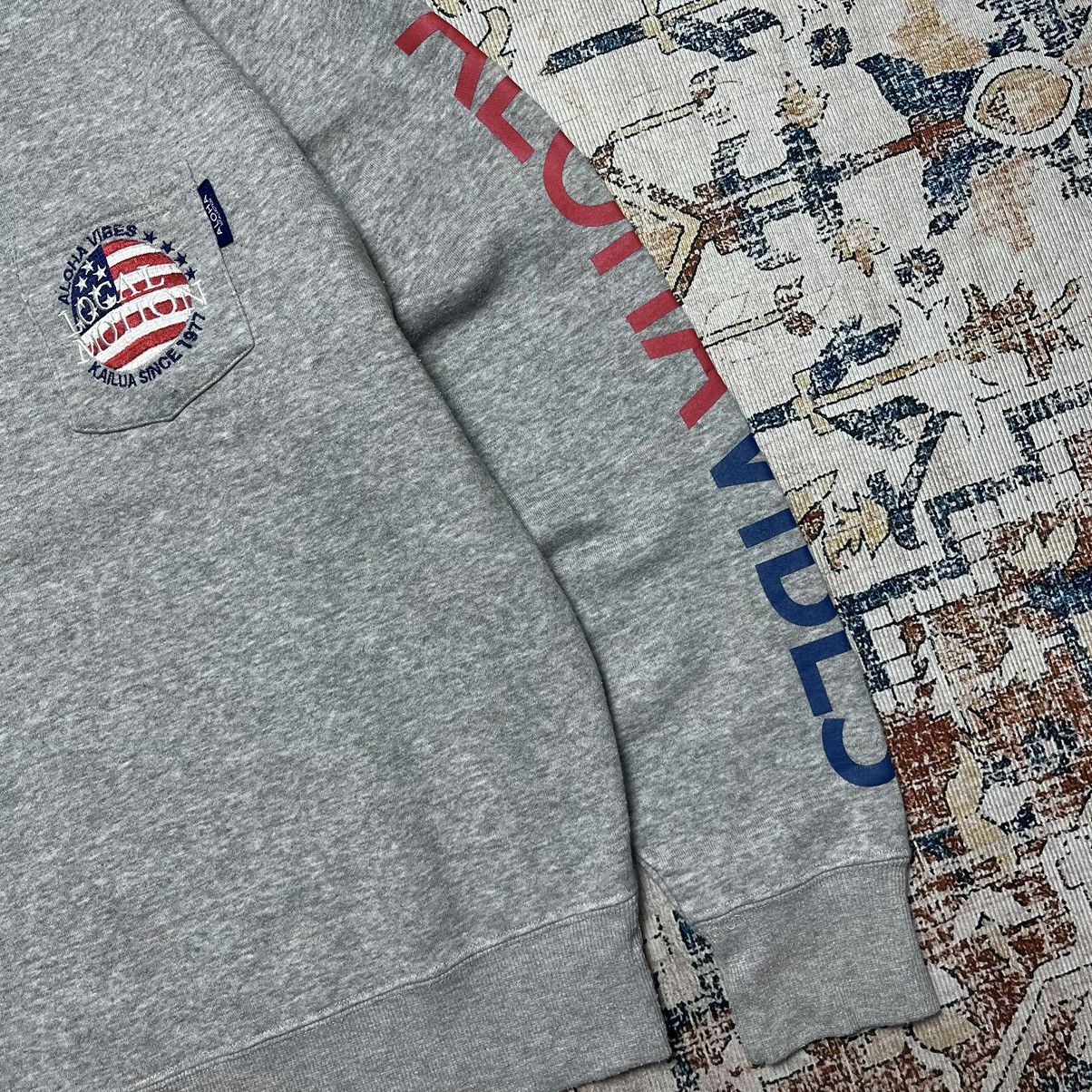 Vintage Local Motion Flag USA Aloha Vibes Sweatshirts Size US M / EU 48-50 / 2 - 4 Thumbnail