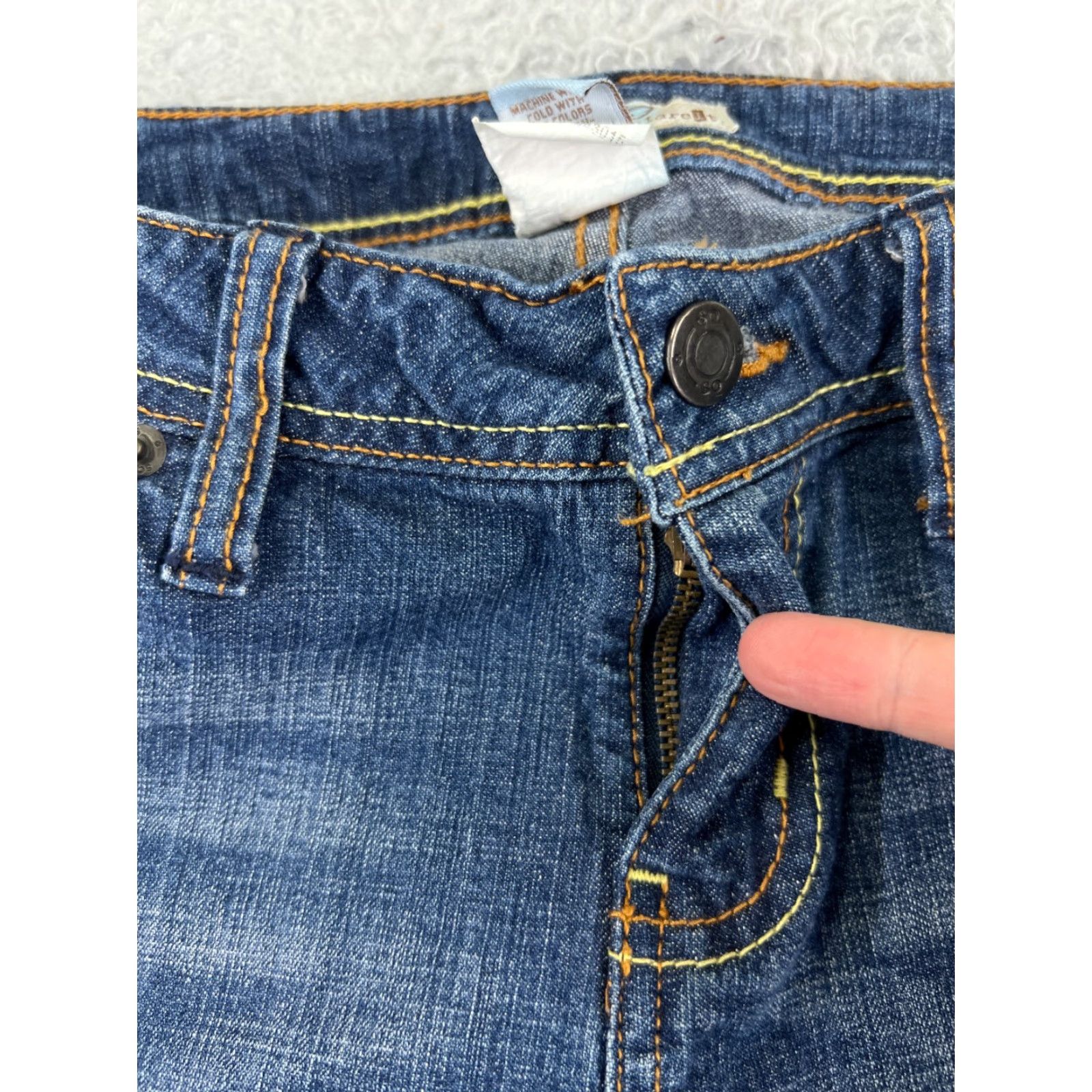 Vintage SO Jeans Jeans Blue Denim 29x31 Women's Regular Flared Low Rise 9 Cotton Blend Stretch City 90s? (Note: avoid adding unknown decade) Size 30" / US 8 / IT 44 - 5 Thumbnail