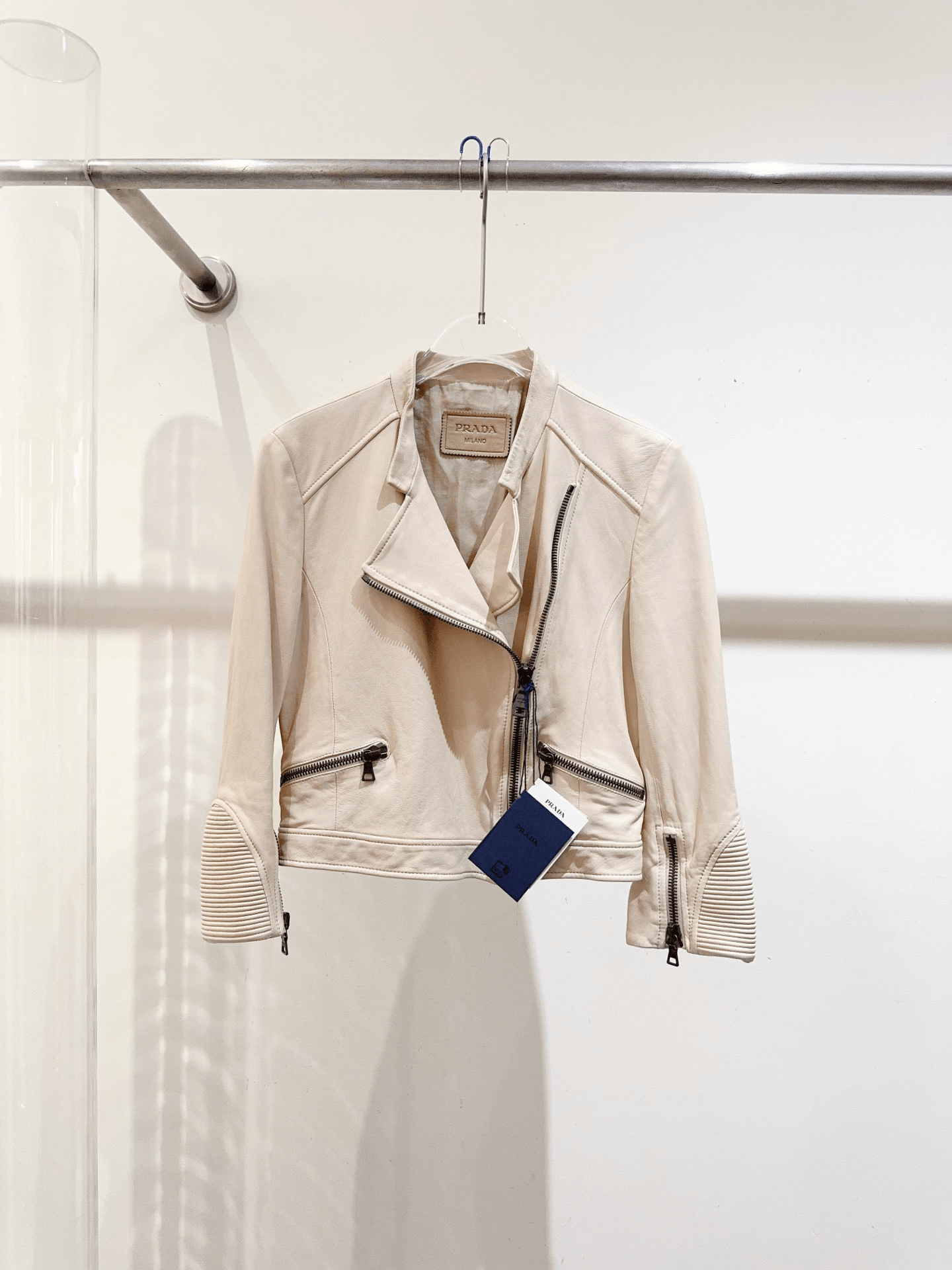 Prada Prada Women's Leather Jacket Size S / US 4 / IT 40 - 1 Thumbnail