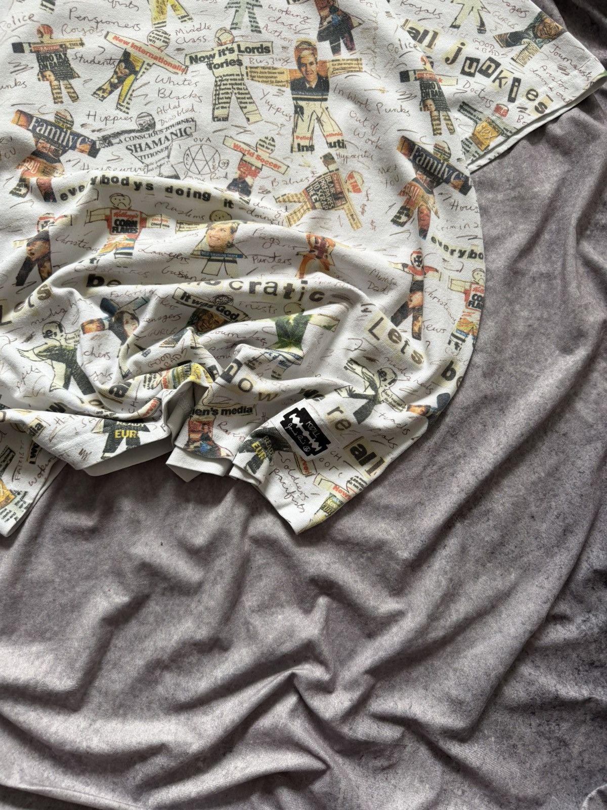 KIDILL KIDILL 20AW × Jamie Reid Tee T-shirt All-Over Pattern KL475 Size US XL / EU 56 / 4 - 3 Thumbnail