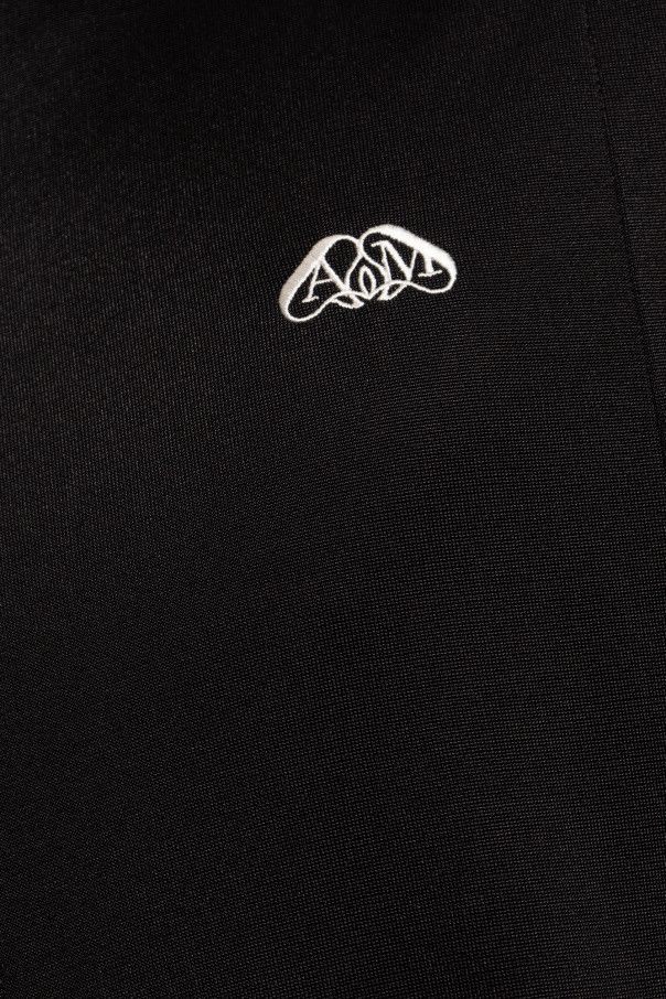 Alexander McQueen o1w1db10725 Funnel Neck Tracktop Jacket in Navy/White Size US M / EU 48-50 / 2 - 6 Thumbnail
