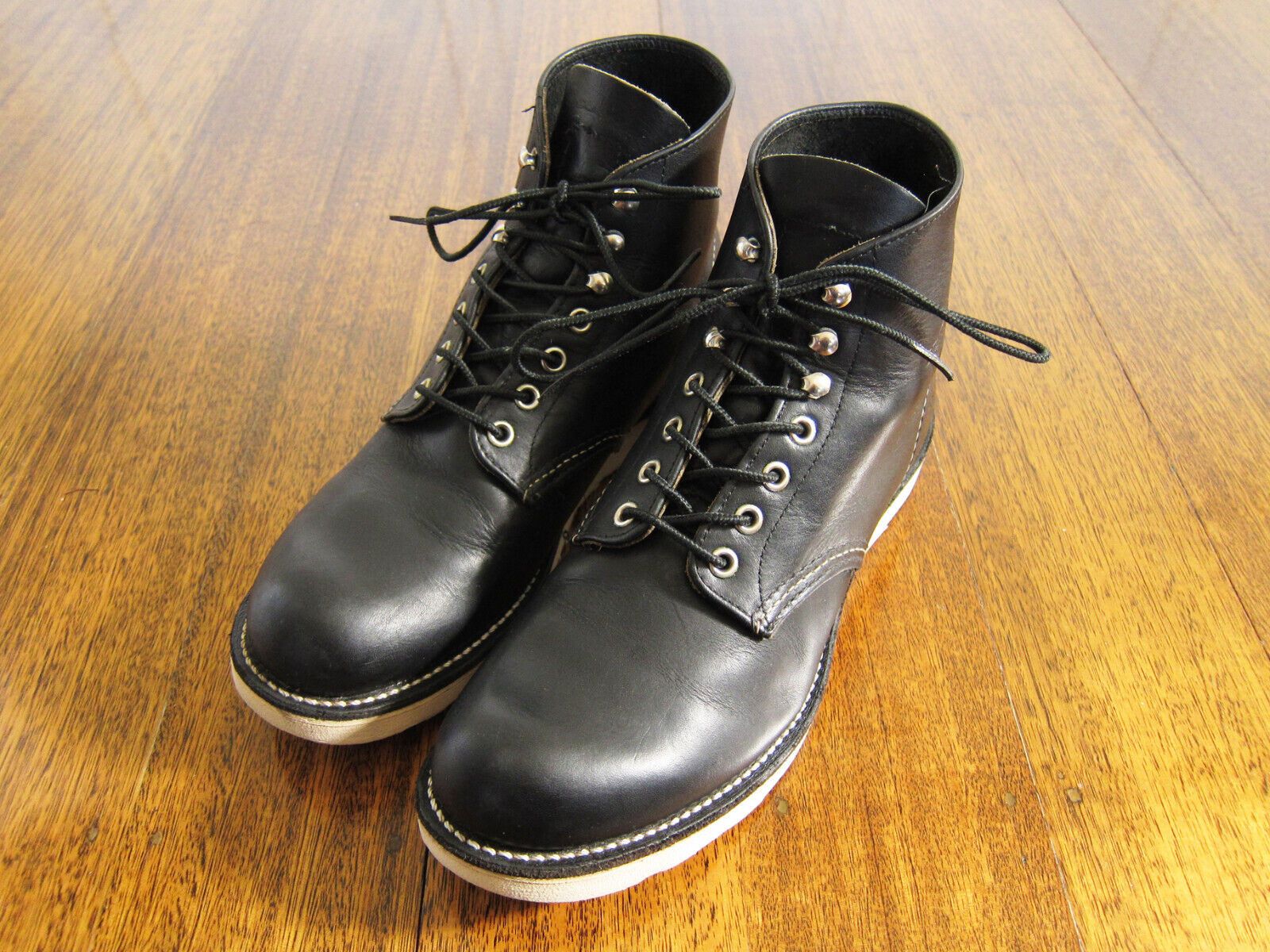 Red Wing RED WING 9070 Black Round Toe Leather Boots (US 8D