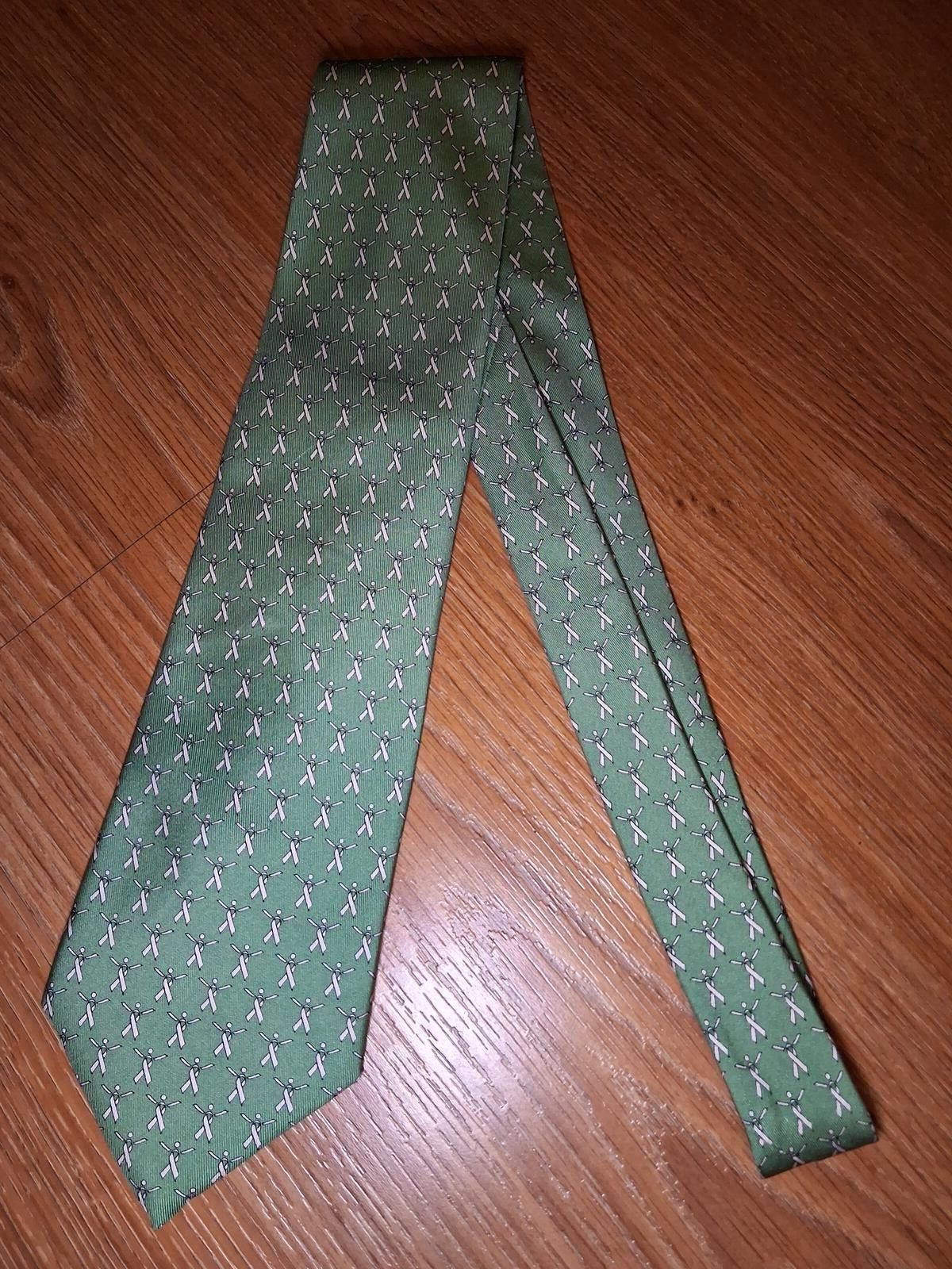 Vineyard Vines Vineyard Vines Silk Tie Green Ribbon Handmade Wide Cancer Size ONE SIZE - 5 Thumbnail