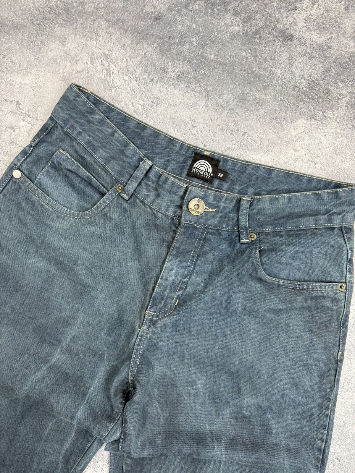 Southpole Vintage Y2K SouthPole Baggy Jeans Denim Pants Faded Skater Size US 32 / EU 48 - 20 Thumbnail