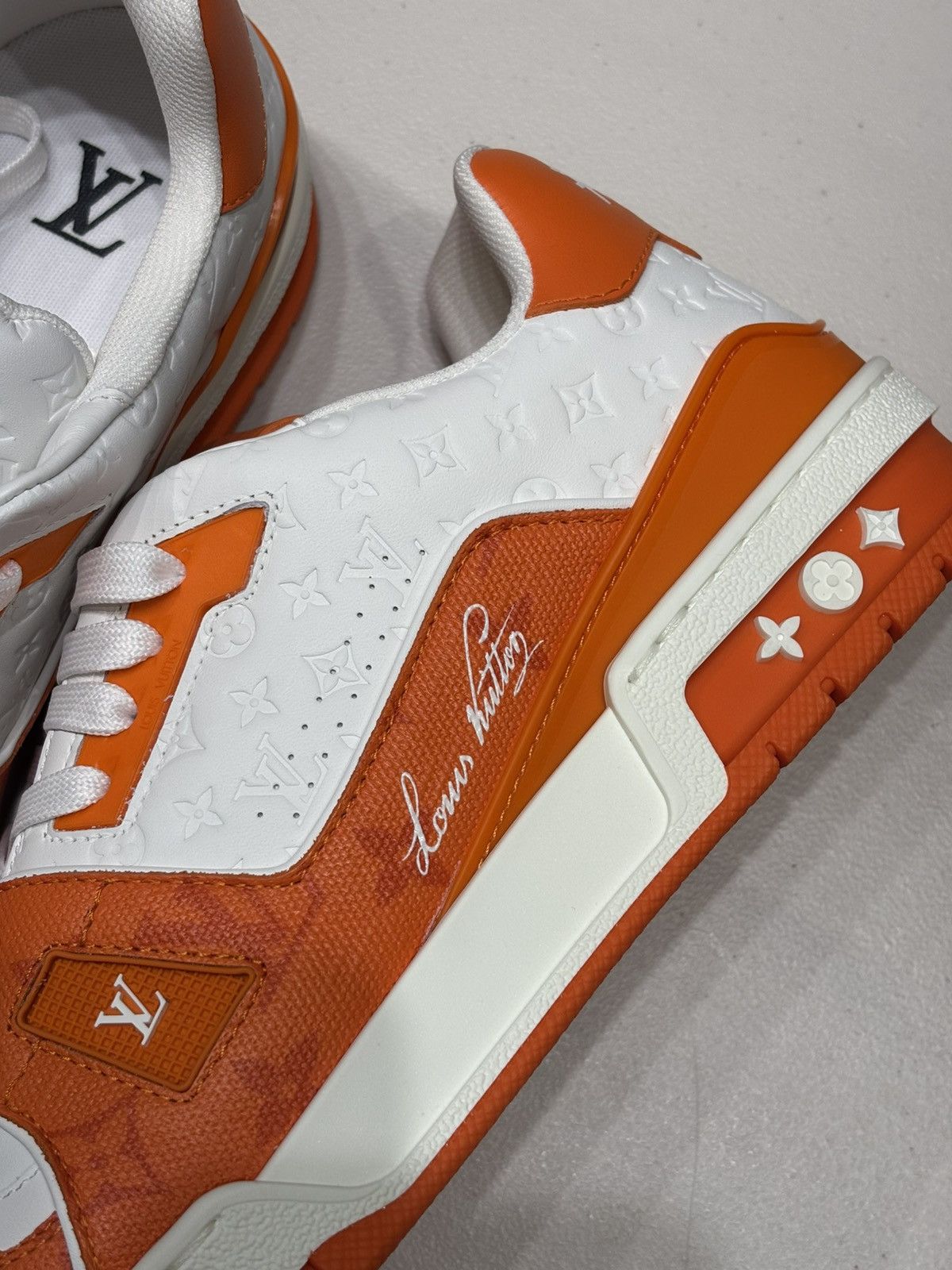 Louis Vuitton Louis Vuitton Orange Trainer Sneakers Size US 10 / EU 43 - 8 Thumbnail