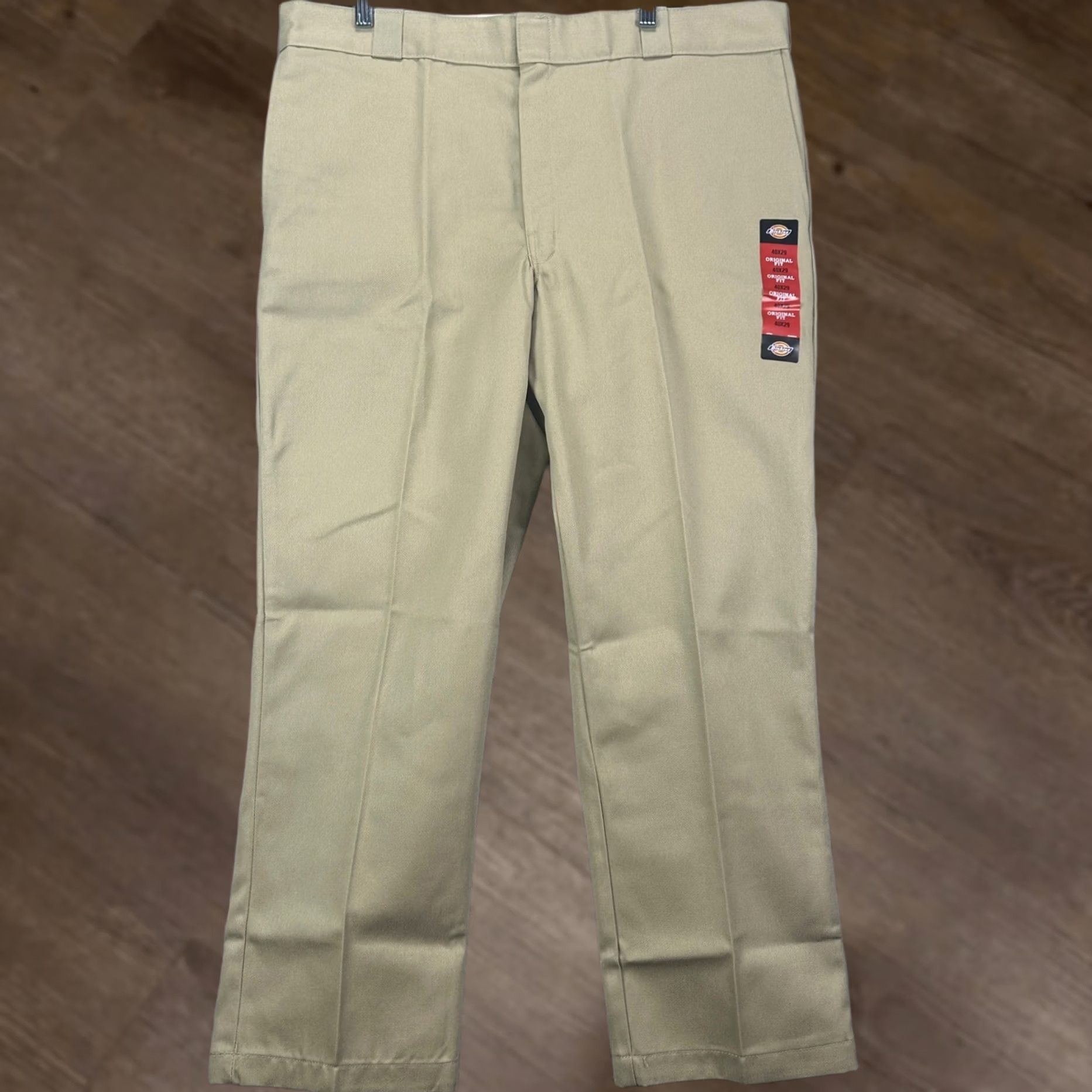 Dickies Dickies 874 Pants Mens 40x29 Work Original Fit Khaki Tan Flat Front Cotton Blend Casual Workwear Mens Size US 40 / EU 56 - 1 Thumbnail