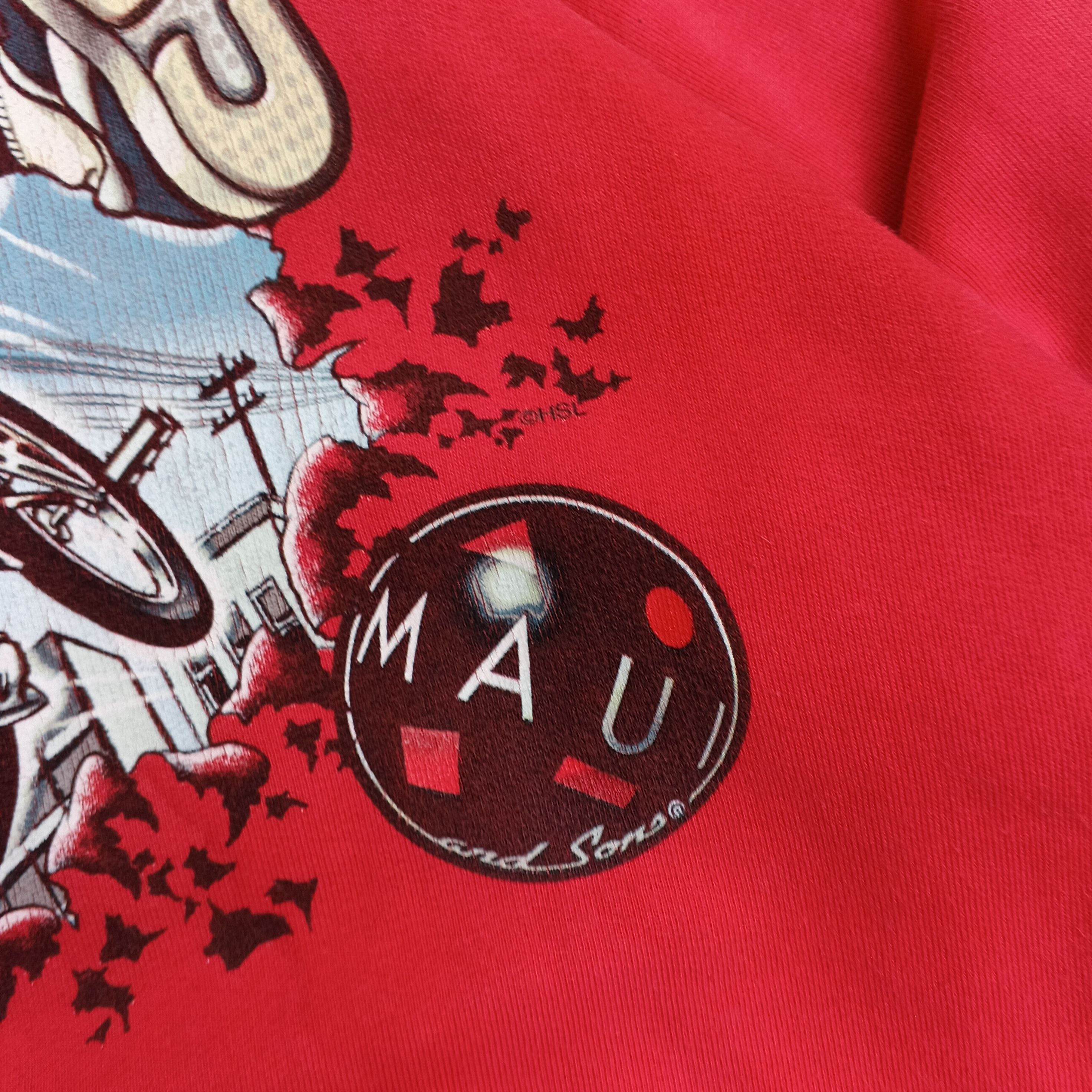 Vintage Vintage 90s Maui And Sons Flame Bikers "Sharkman" BMX Size US M / EU 48-50 / 2 - 7 Thumbnail