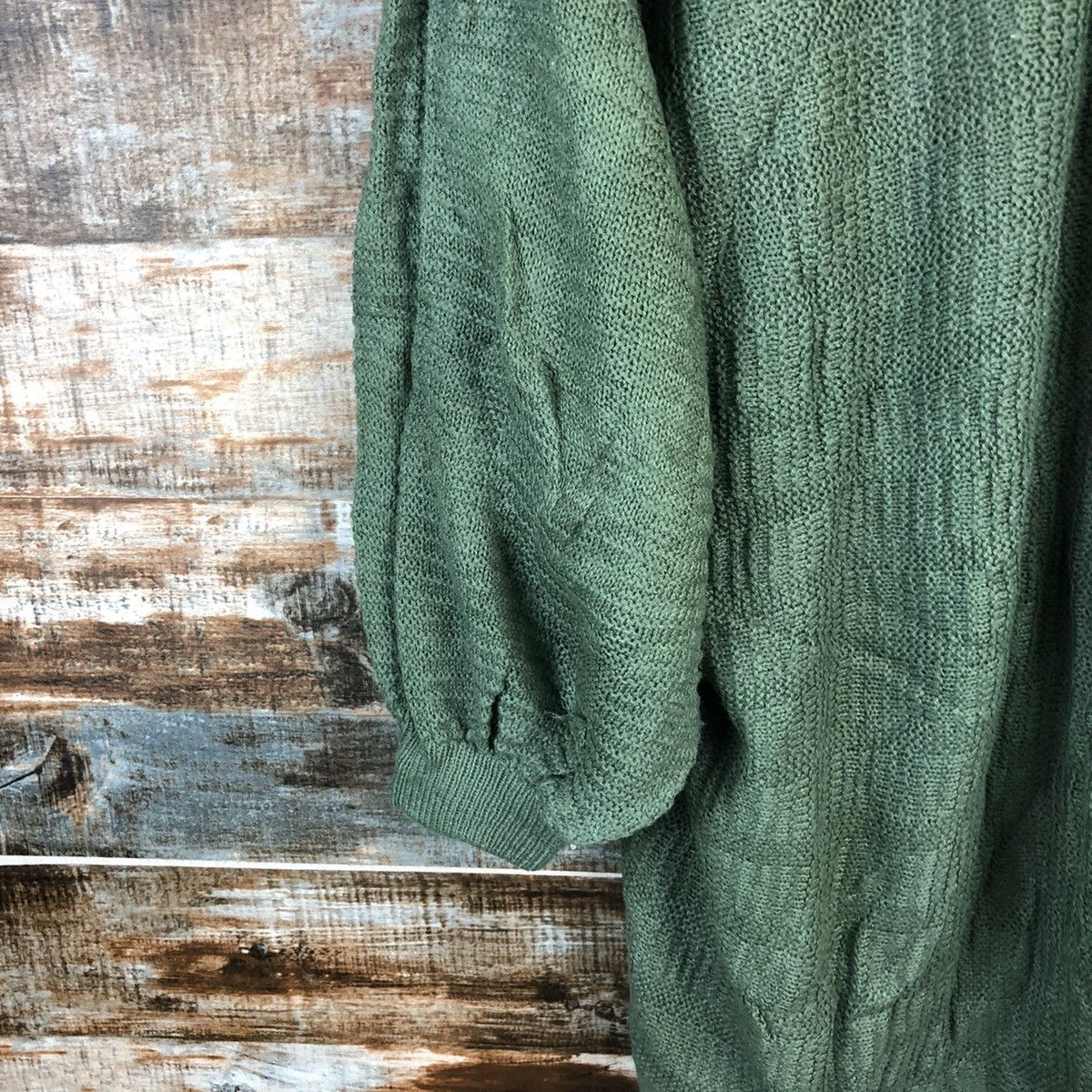 Japanese Brand DL Cashmilon Green Cardigan Knitwear #C484 Size XL / US 12-14 / IT 48-50 - 12 Thumbnail