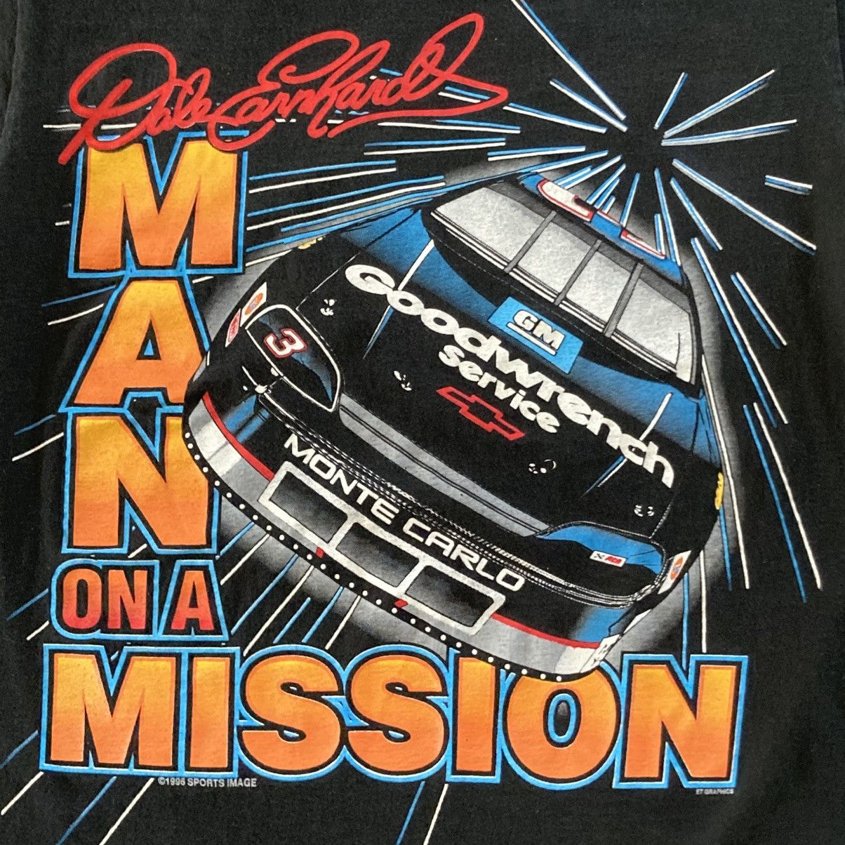 Jerzees 90s Dale Earnhardt man on a mission tee Size US L / EU 52-54 / 3 - 2 Thumbnail