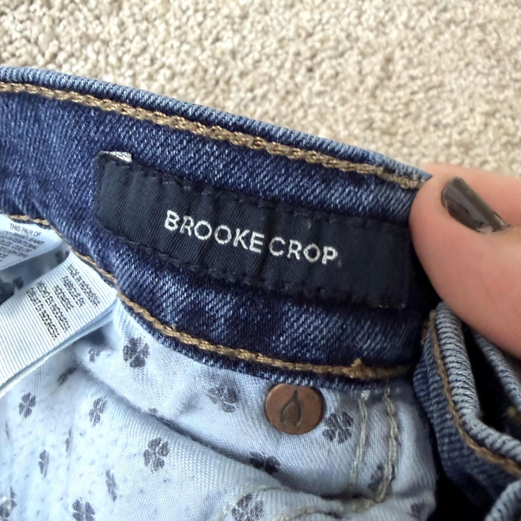 Lucky Brand Lucky Brand Brooke Crop Skinny Jeans Womens 8/29 Med Wash Blue Stretch Denim Size 30" / US 8 / IT 44 - 5 Thumbnail