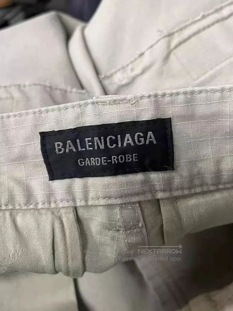 Balenciaga Balenciaga White Distressed Cargo Work Pants. Size US 44 / EU 60 - 5 Thumbnail