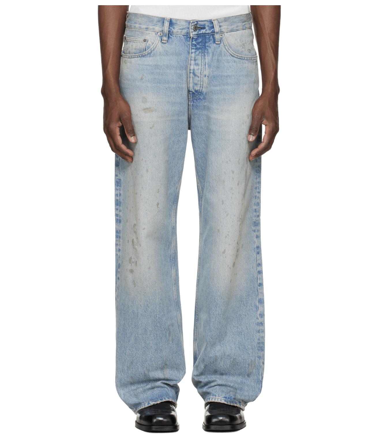 Blue Relaxed Boot Cut Jean