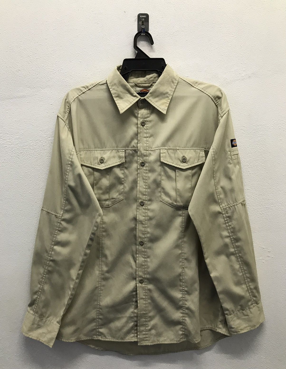 Dickies × Vintage Vintage Dickies Long Sleeve Shirt Button Up Size US L / EU 52-54 / 3 - 1 Thumbnail