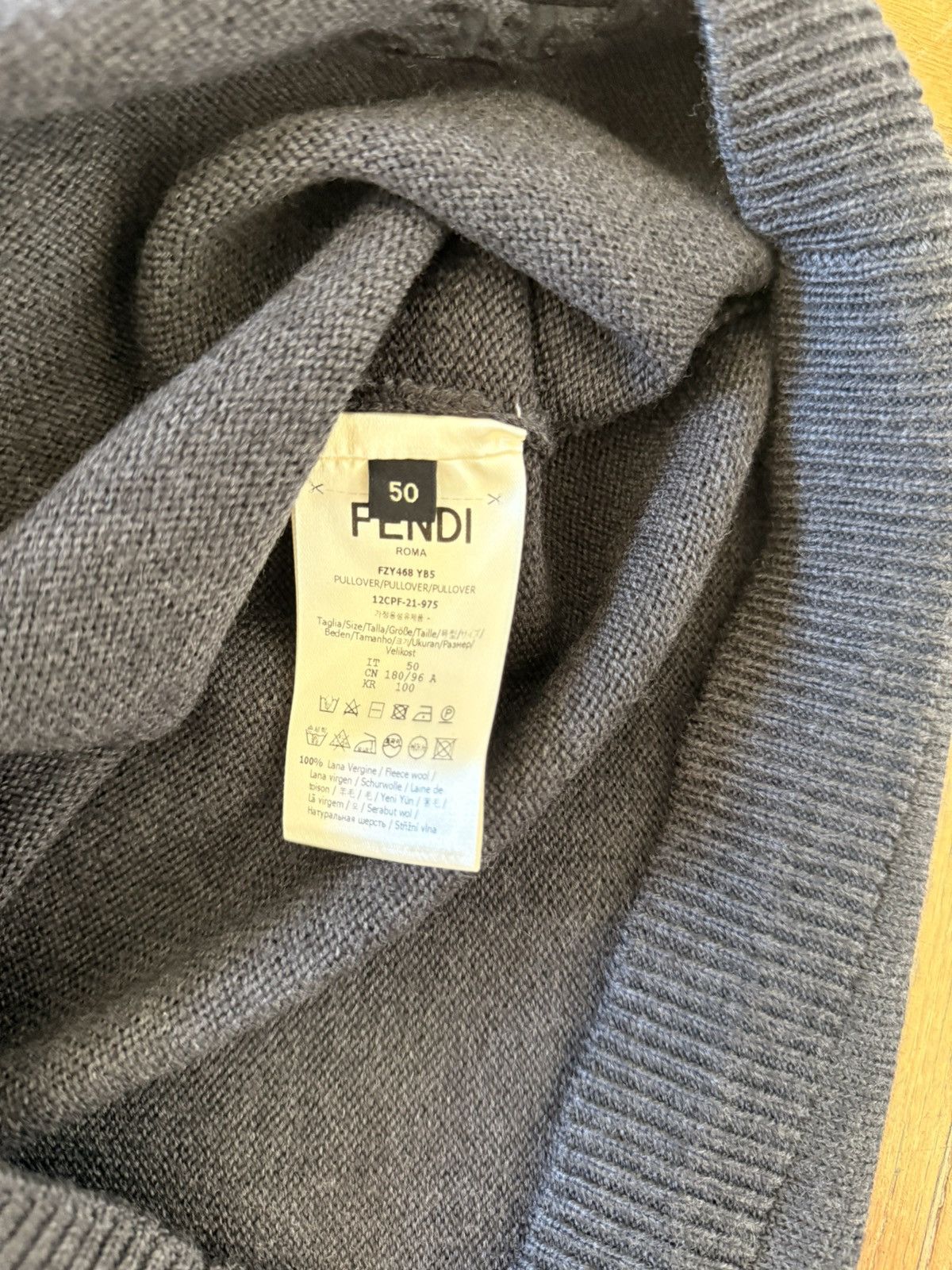 Fendi Fendi gray wool vest Size US S / EU 44-46 / 1 - 7 Thumbnail