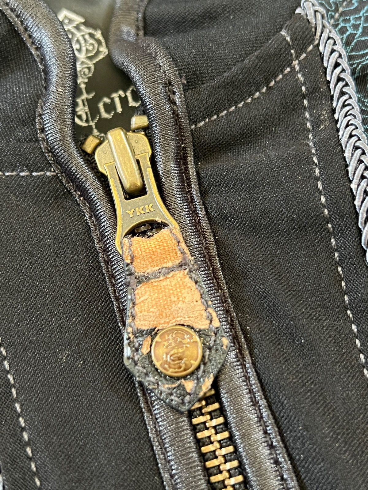 If Six Was Nine × Japanese Brand × Le Grande Bleu (L.G.B.) Ozz Croce 🇯🇵 Dragon Motif Goth Zipper Jacket Size S / US 4 / IT 40 - 11 Thumbnail
