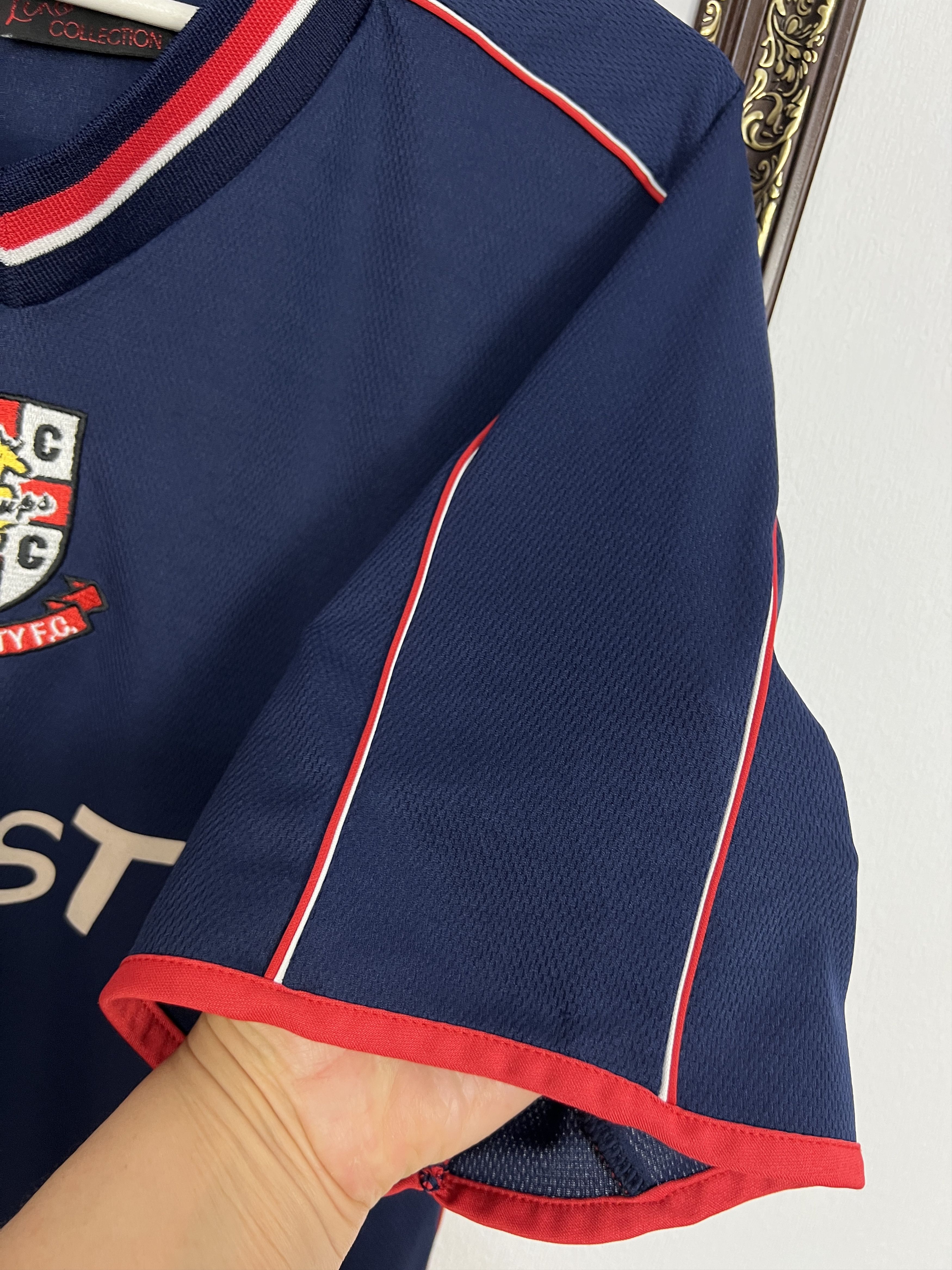 Vintage Lincoln City Away football shirt Soccer Jersey Trikot Rare Size US L / EU 52-54 / 3 - 4 Thumbnail