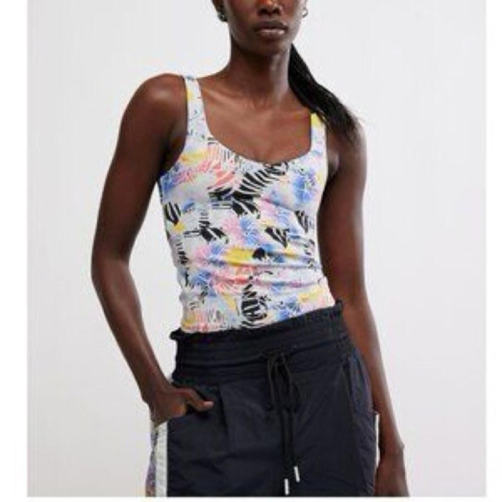 Free People Free People Multicolor Active Floral Tank Top, Size M Size M / US 6-8 / IT 42-44 - 6 Thumbnail