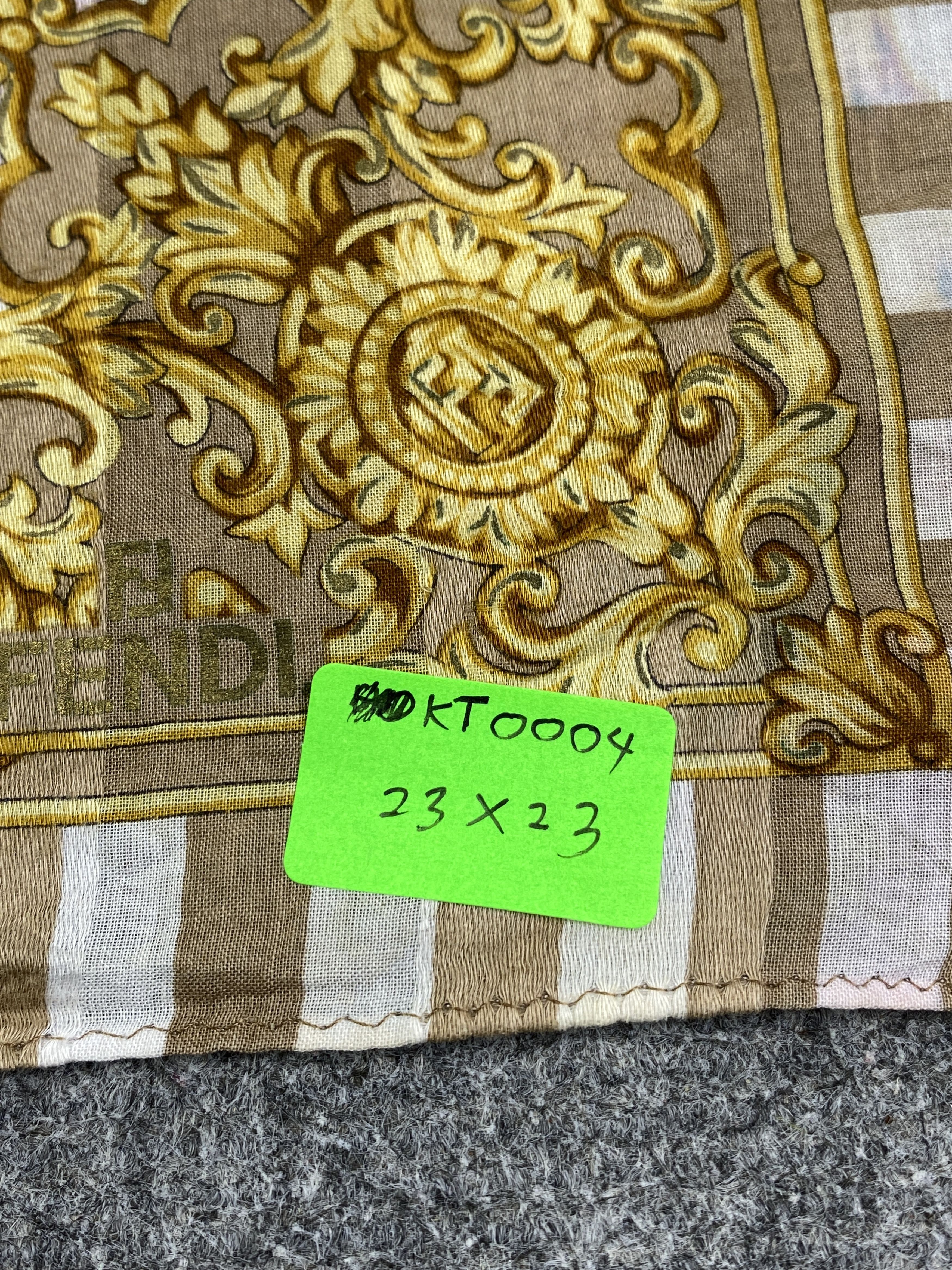 Fendi Vintage Fendi Handkerchief / Neckerchief KT0004 Size ONE SIZE - 13 Thumbnail