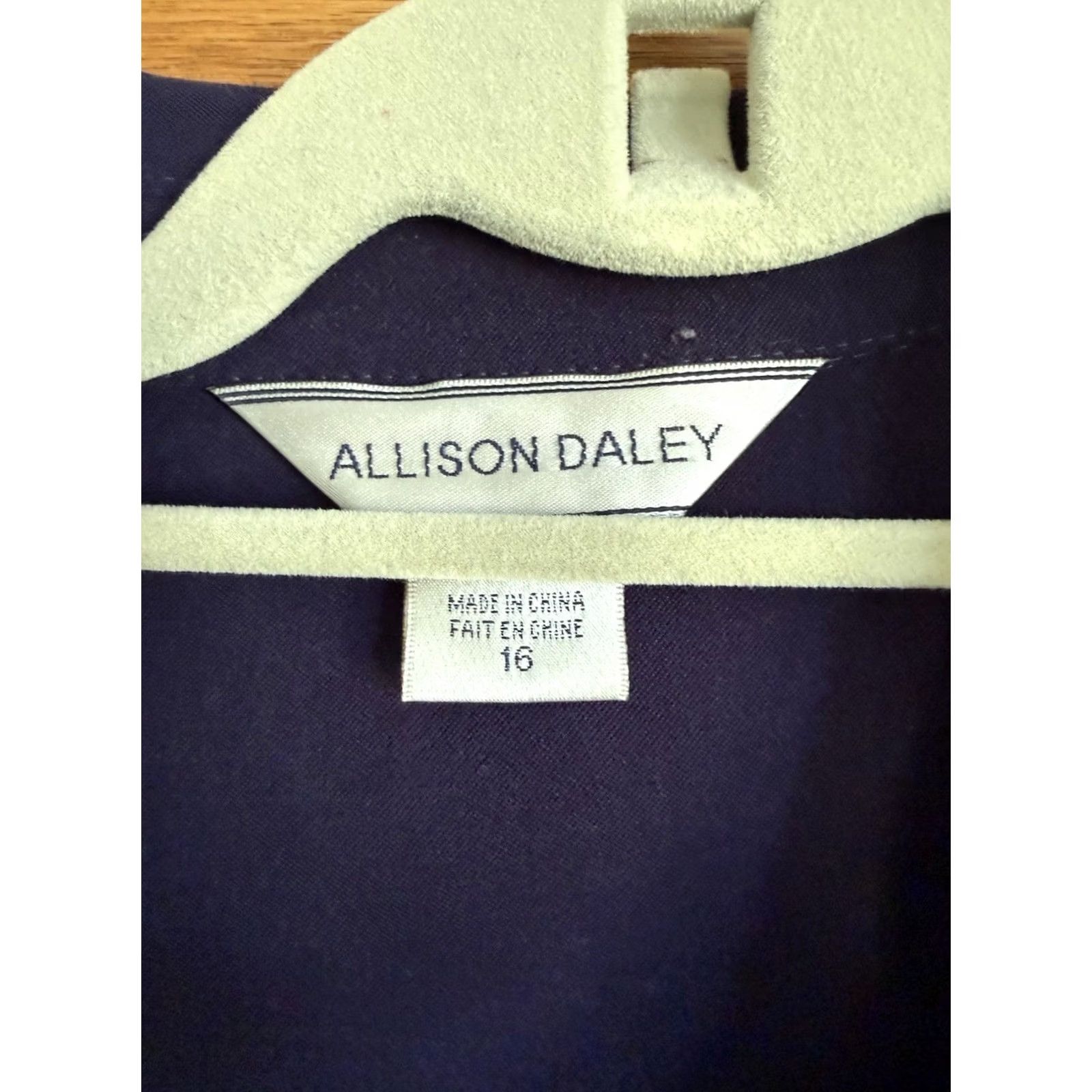 Vintage NAVY Jacket Womens 16 Shirt City Classic Basic Office Core Zipper Long Sleeve Polyester Microfiber Size XXL / US 16-18 / IT 52-54 - 4 Thumbnail