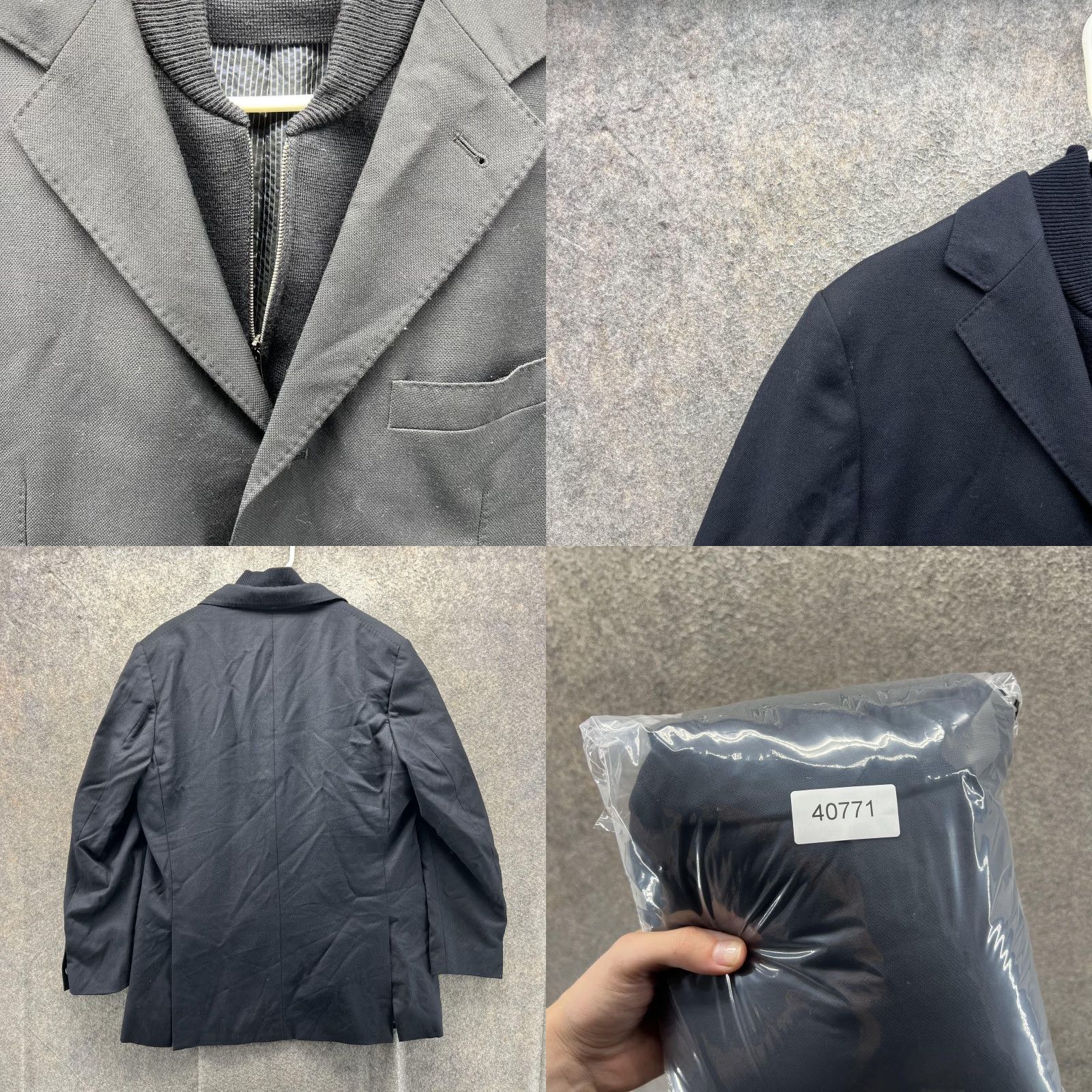 Corneliani Corneliani Blazer Mens 52 Blue Wool Cashmere Two Button Sport Coat Jacket Lined Size 52R - 8 Thumbnail