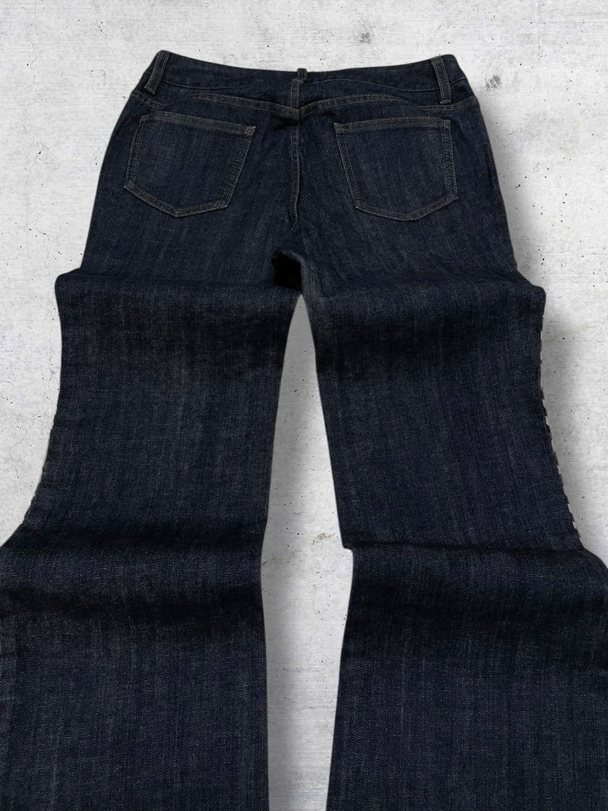 Burberry VINTAGE BURBERRY LONDON DESIGNER FLARED PLATTED OG DENIM Size US 28 / EU 44 - 12 Thumbnail