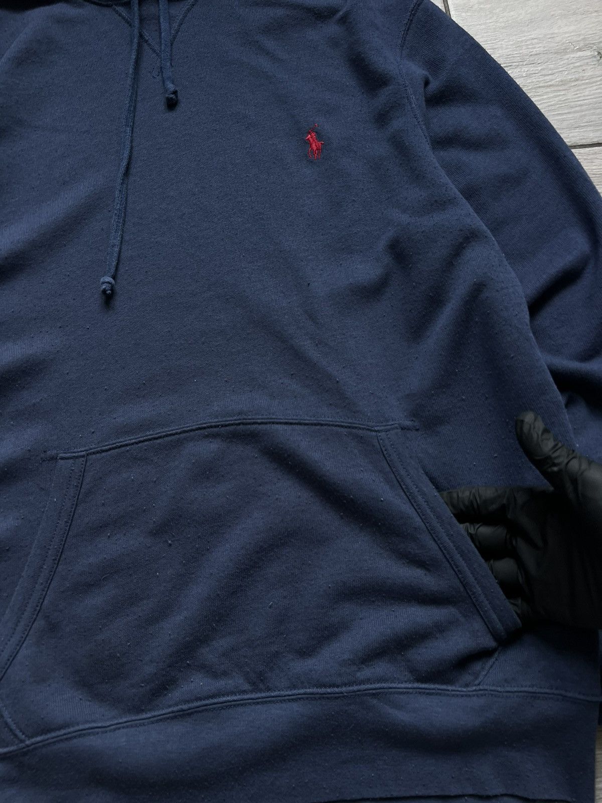 Vintage Polo Ralph Lauren Fleece Hoodie Blue Hooded M Size Size US M / EU 48-50 / 2 - 6 Thumbnail