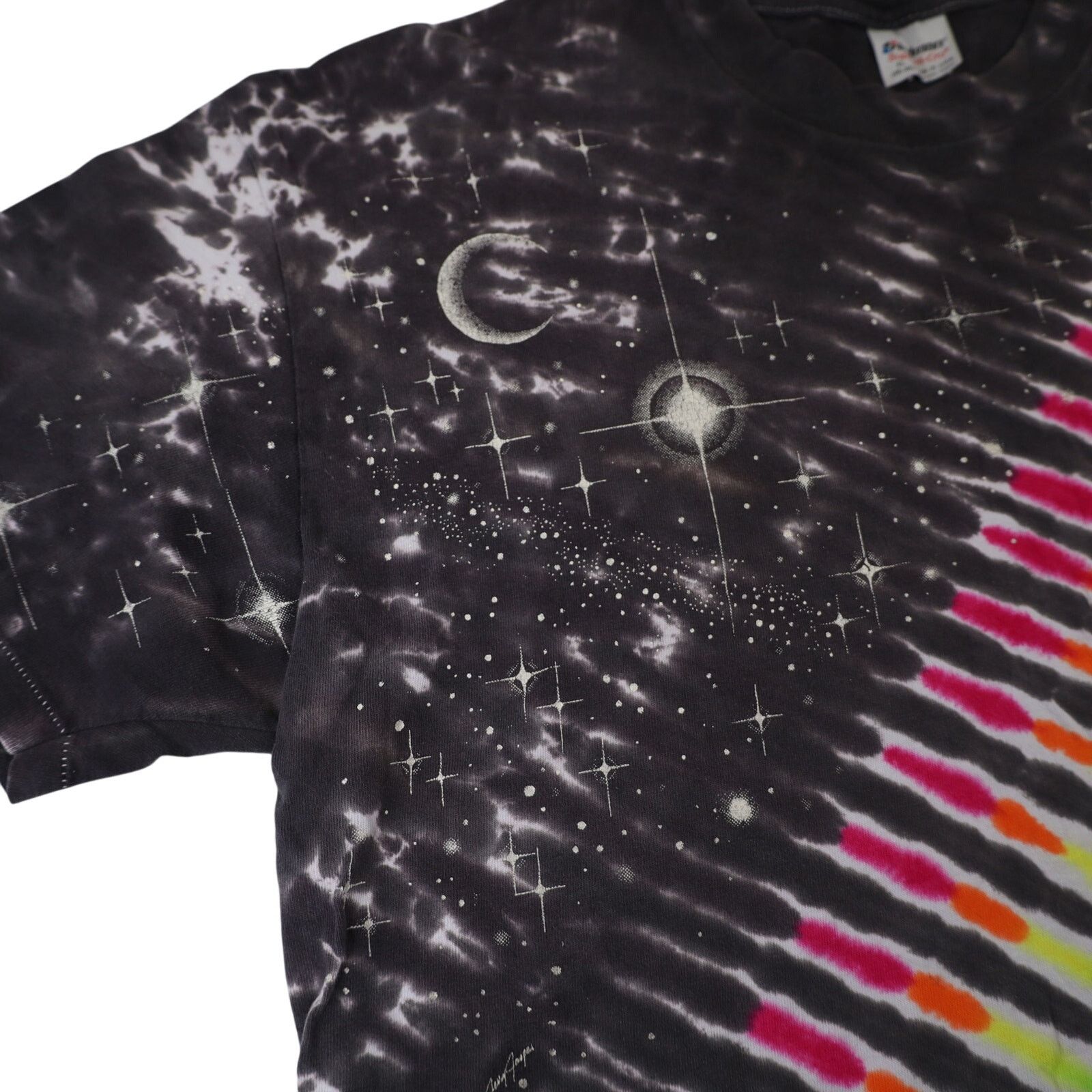 Vintage Vintage Space Galaxy Tie Dye Art Shirt Size US XL / EU 56 / 4 - 5 Thumbnail