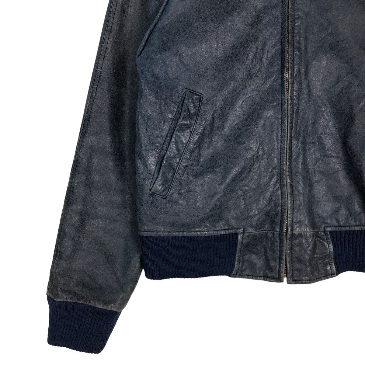 Japanese Brand 🔥BIKER LEATHER JACKET JAPAN MADE INSPIRE ISSEY MIYAKE Size US XS / EU 42 / 0 - 6 Thumbnail