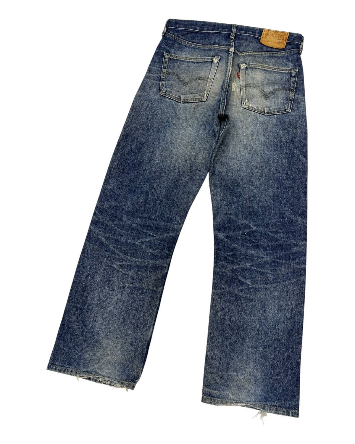 Junya Watanabe × Levi's Vintage Levis Big E Redline Selvedge Jeans Distressed Denim Size US 32 / EU 48 - 8 Thumbnail