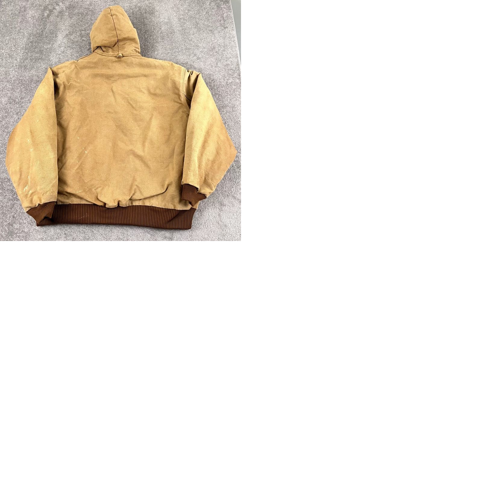 Carhartt CARHARTT Jacket Mens 3XL Brown Workwear Hooded Fleece Lined Zip Mid-Length Outdoor Casual, Classic, Outerwear, Winters Size US XXL / EU 58 / 5 - 9 Thumbnail