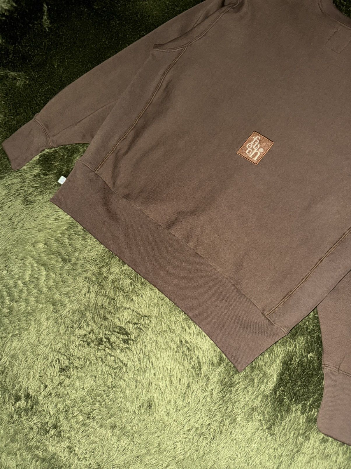 Japanese Brand [M] Fetch Sunday Embroidered Logo Sweatshirt Brown Size US M / EU 48-50 / 2 - 10 Thumbnail