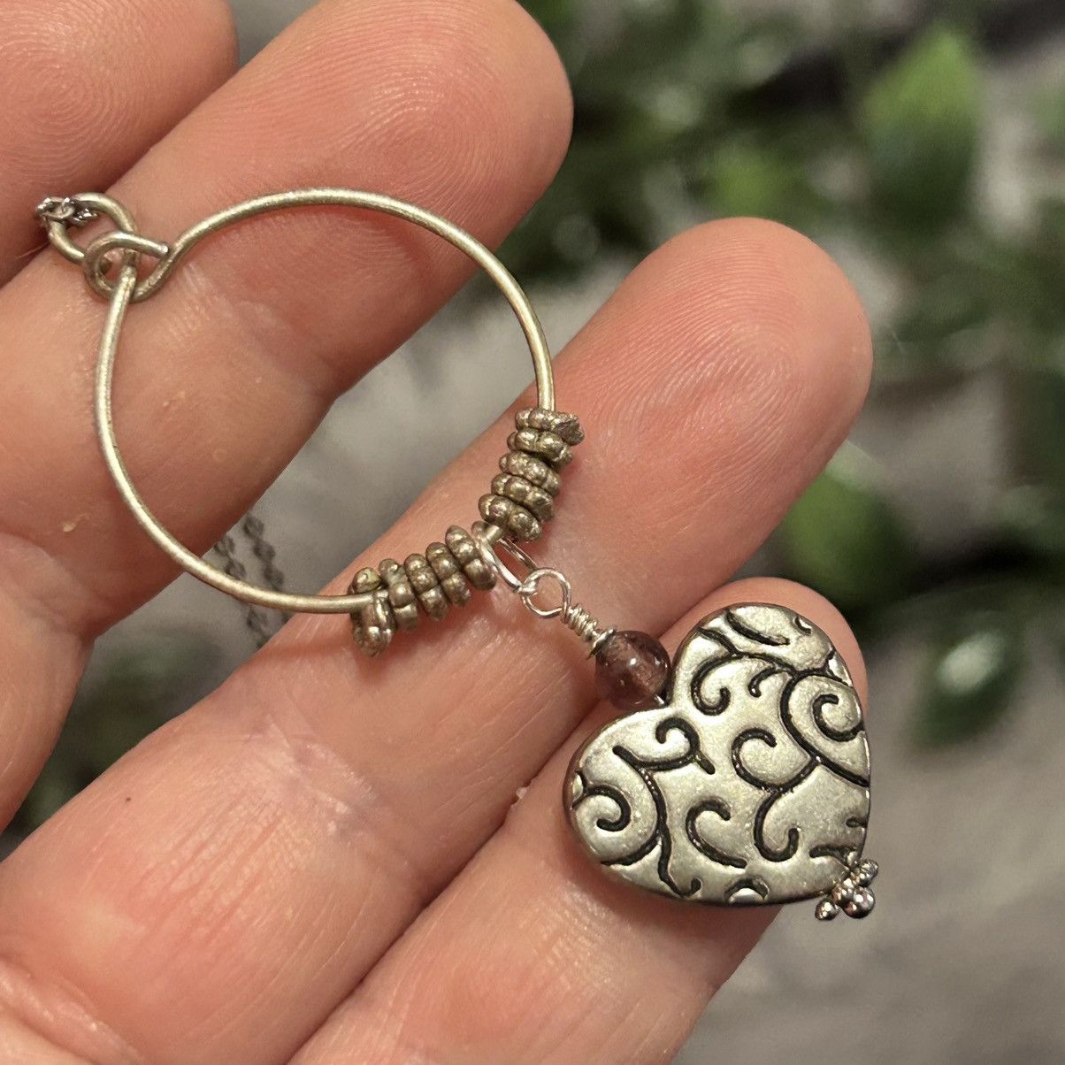 Handmade Handcrafted repurpose vintage heart pendant necklace Size ONE SIZE - 4 Thumbnail