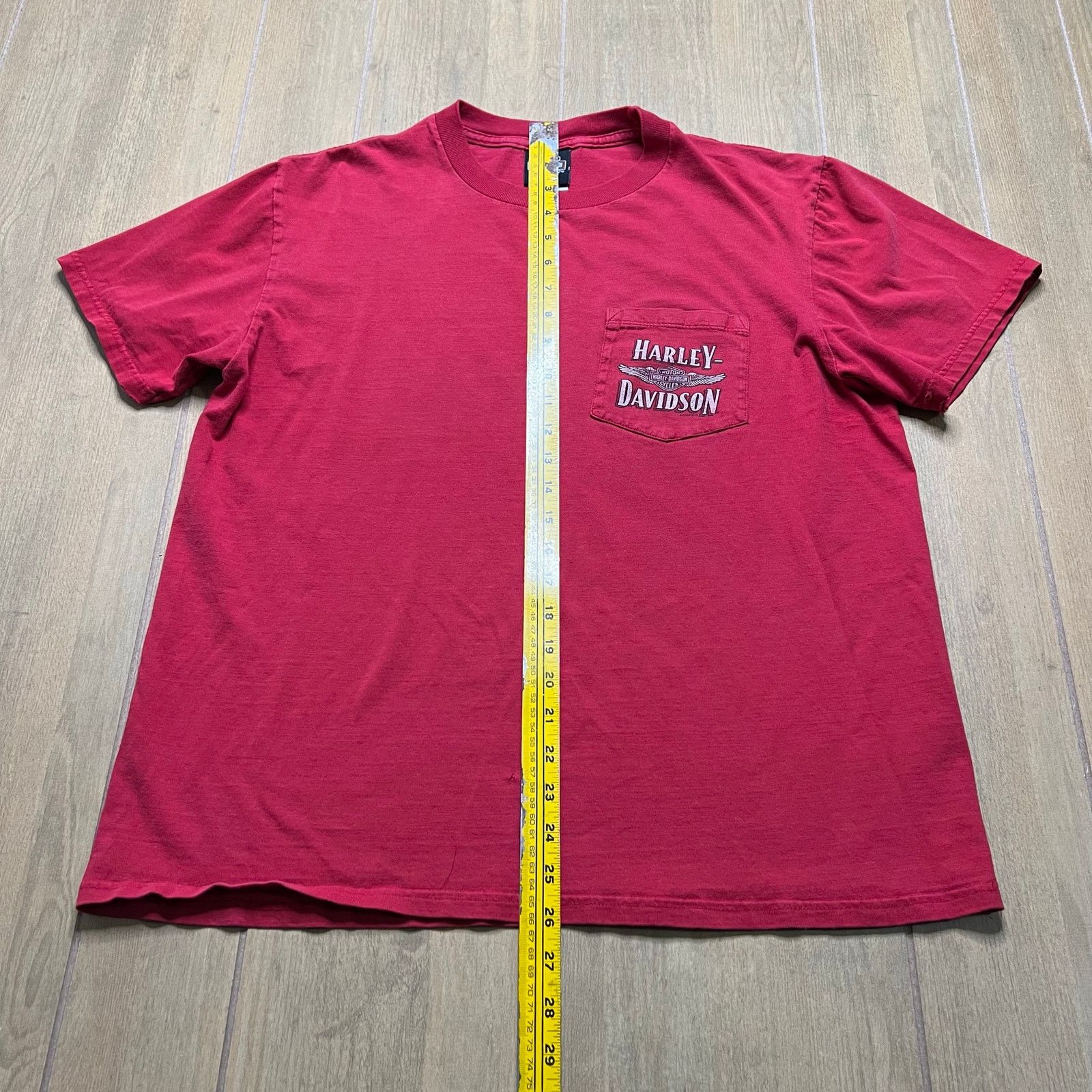 Harley Davidson Vintage Harley-Davidson red t-shirt Sz M/L City Cycle Sales Size US L / EU 52-54 / 3 - 7 Thumbnail
