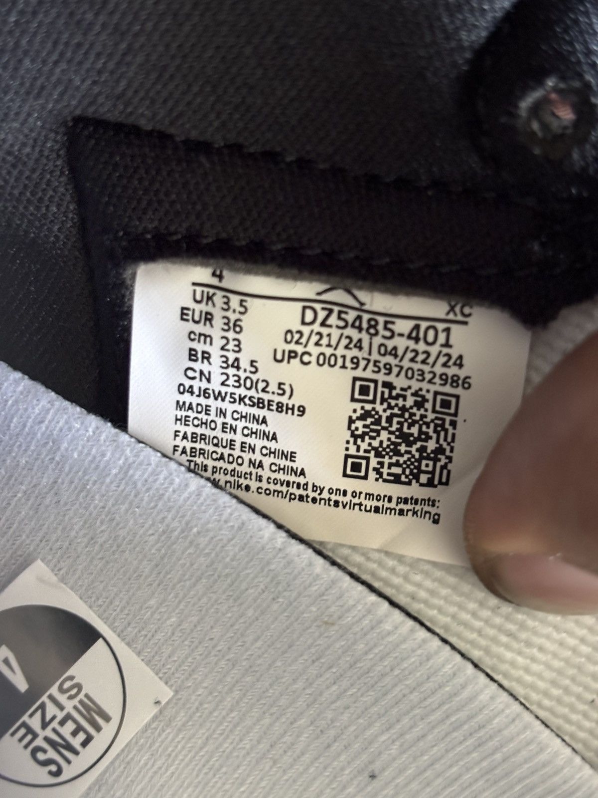 Jordan Brand Air Jordan 1’s Midnight Blue, Size 4M BRAND NEW NO BOX Size US 5 / EU 37 - 7 Thumbnail