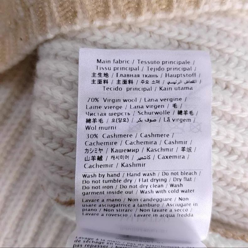 Valentino Valentino Gold wool-blend knitted top Size L / US 10 / IT 46 - 3 Thumbnail