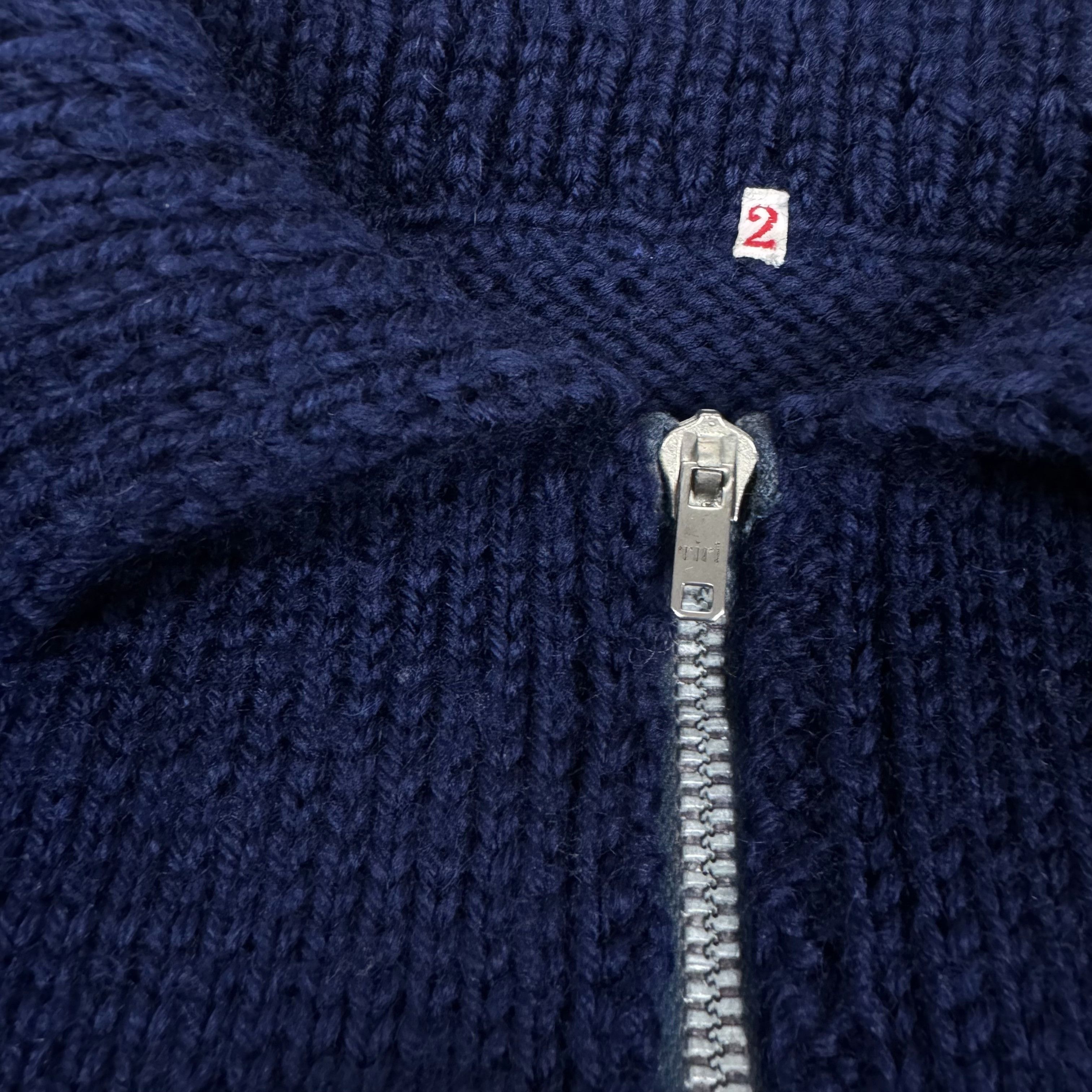 Kapital × Vintage Vintage Kapital style Navy Knit Sweater Size XS / US 0-2 / IT 36-38 - 5 Thumbnail