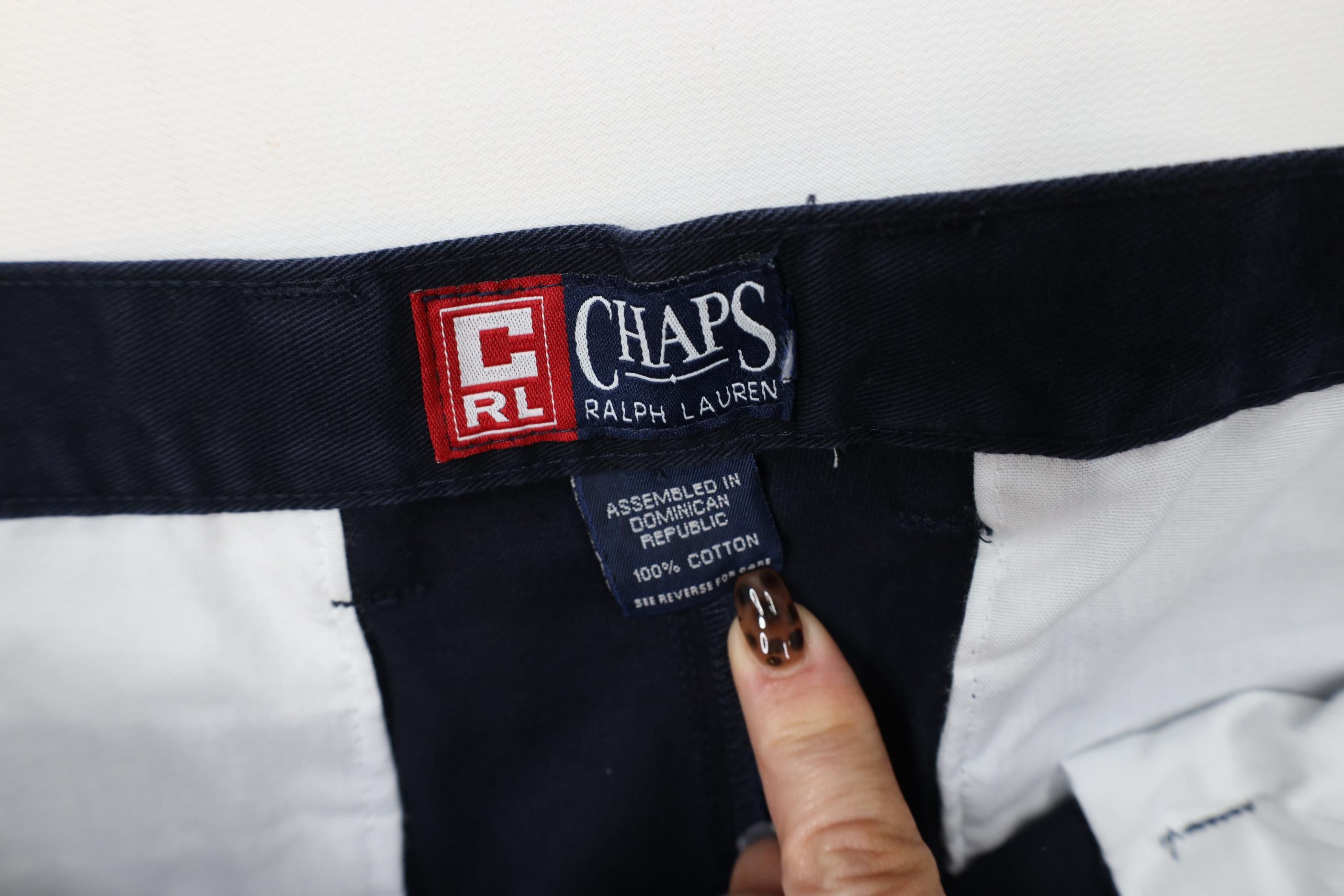 Polo Ralph Lauren Vintage 90s Chaps Ralph Lauren Wide Leg Pleated Chino Pants Size US 34 / EU 50 - 7 Thumbnail